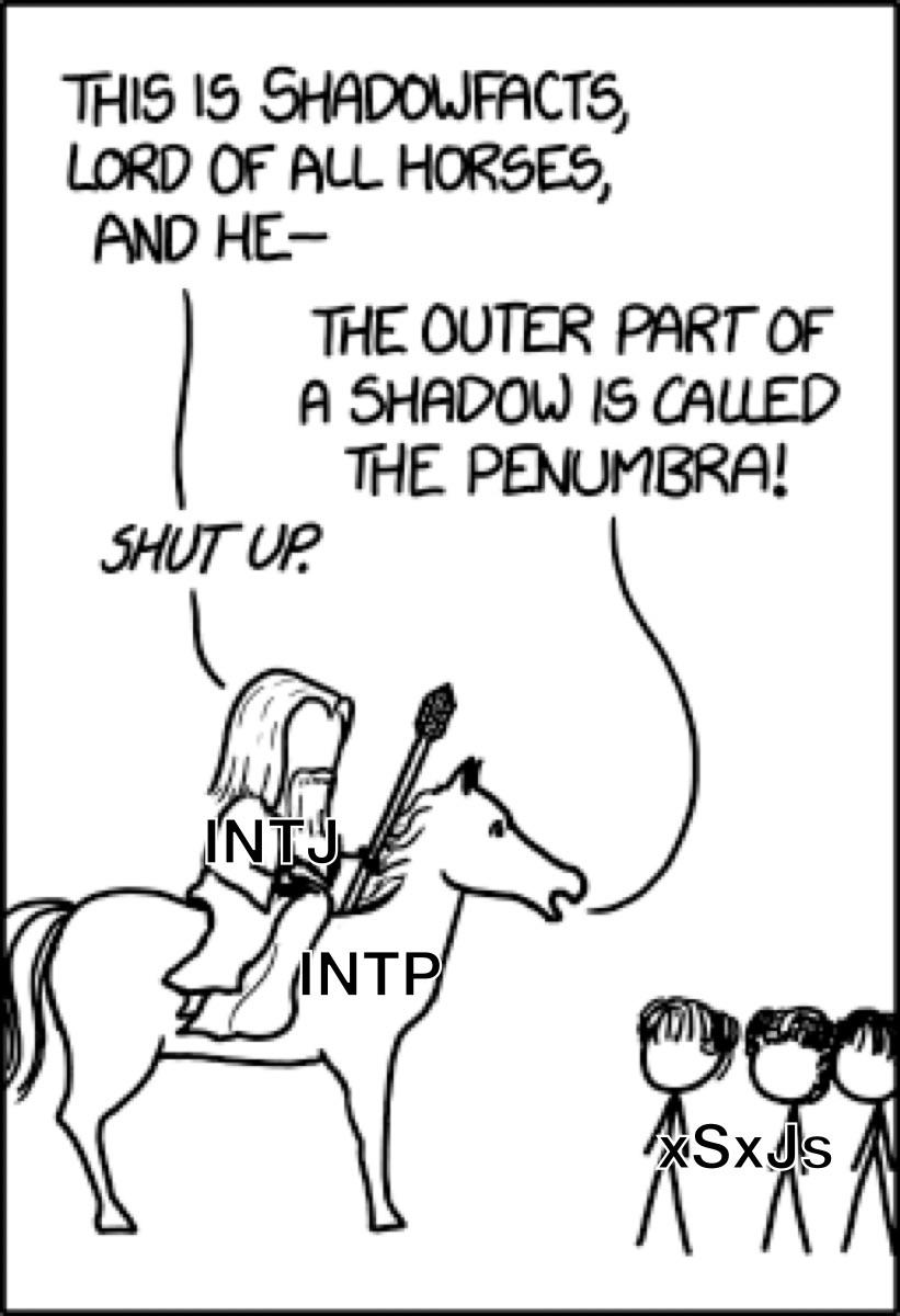 Shadowfacts (XKCD) r/mbtimemes