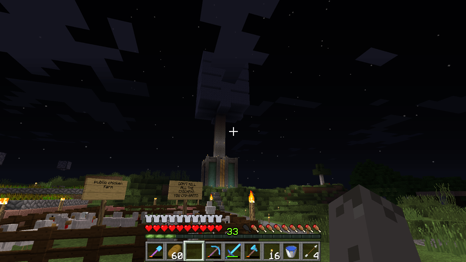 Took ages and possibly a full double chest of cobblestone to build, but