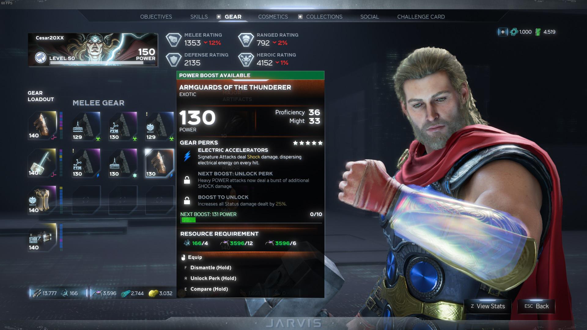 My first Exotic and it's armguards for Thor r/PlayAvengers