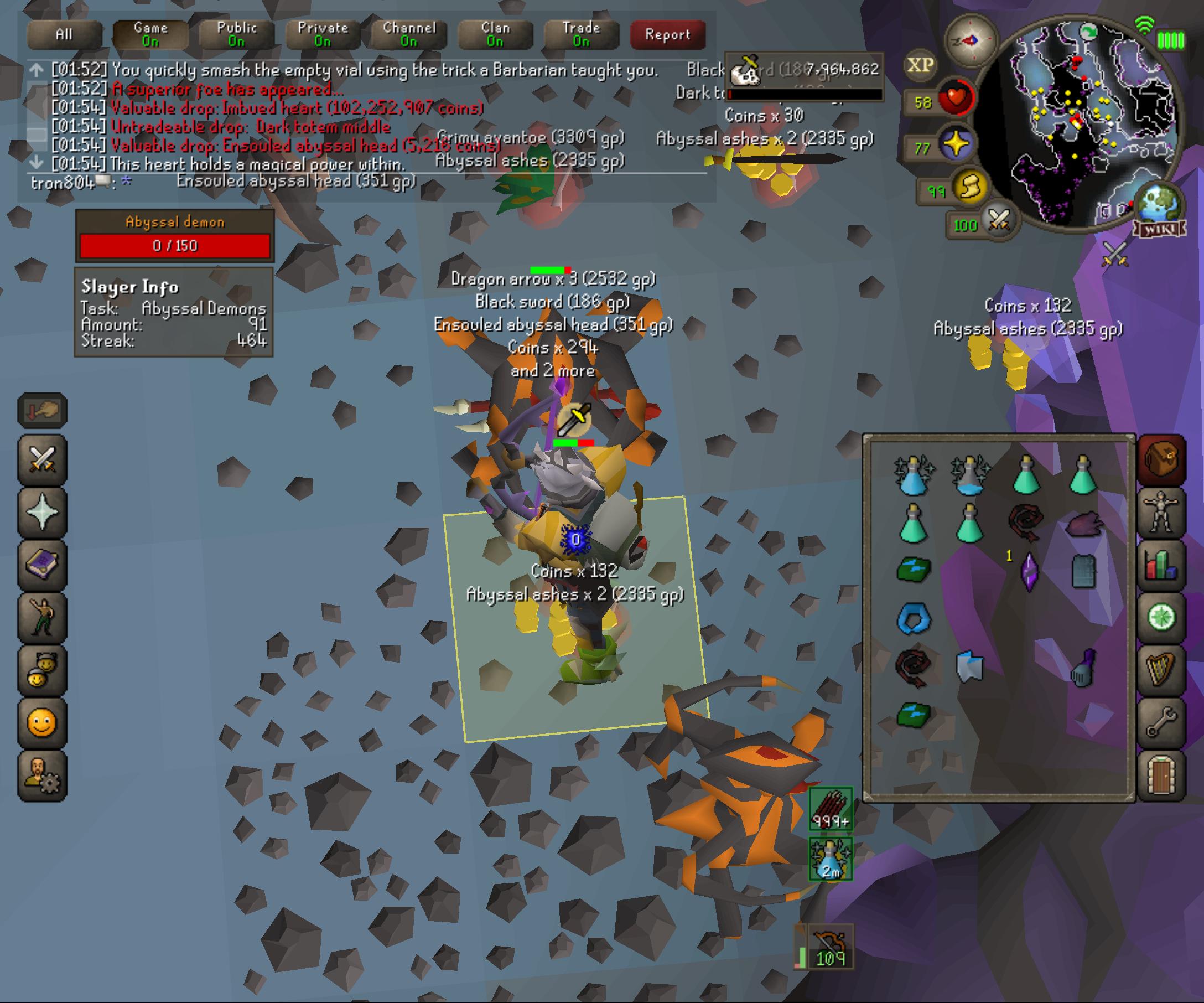 First ultra rare drop! Imbued Heart from Superior Variant Slayer! r/osrs