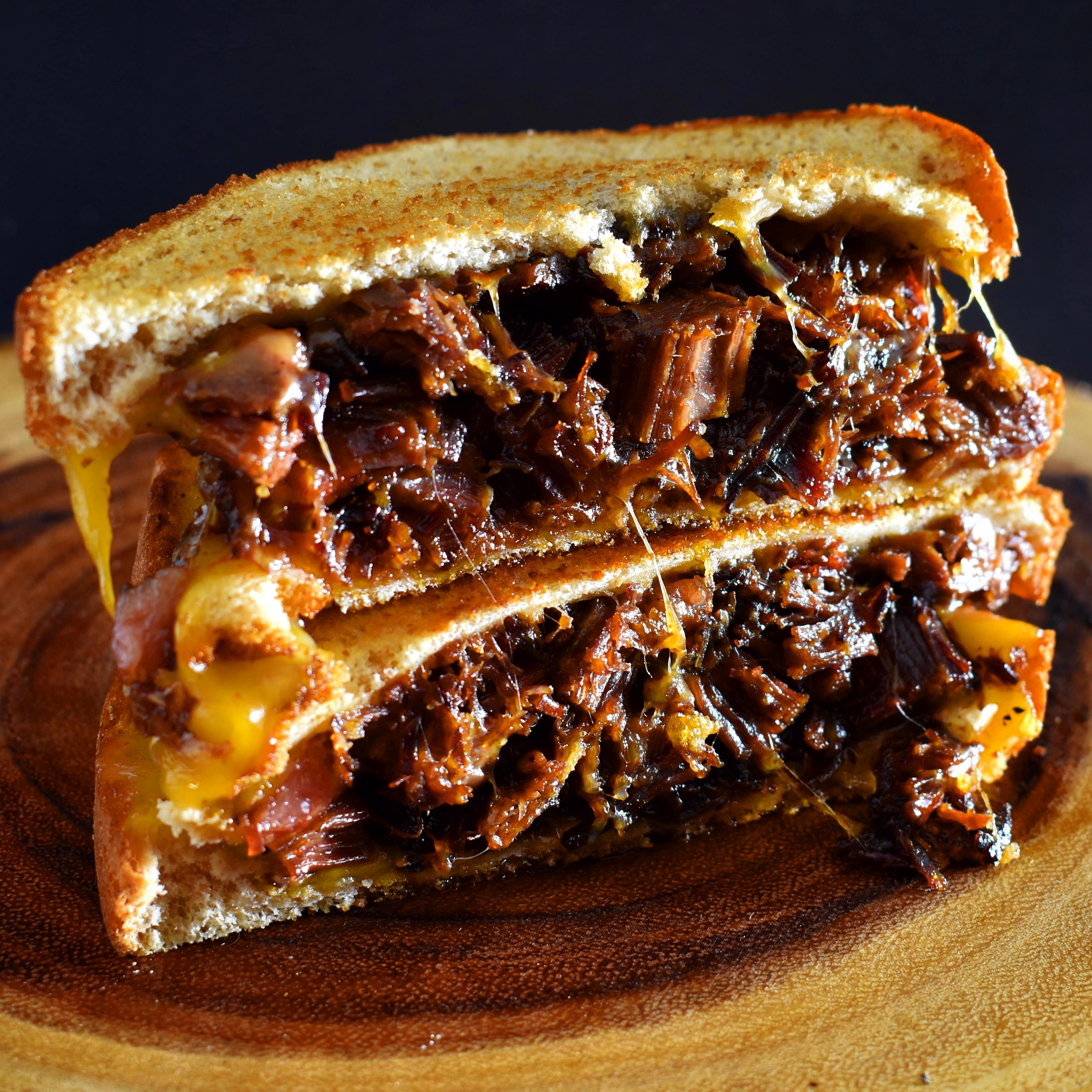 Smoked Brisket Grilled Cheese. r/FoodPorn