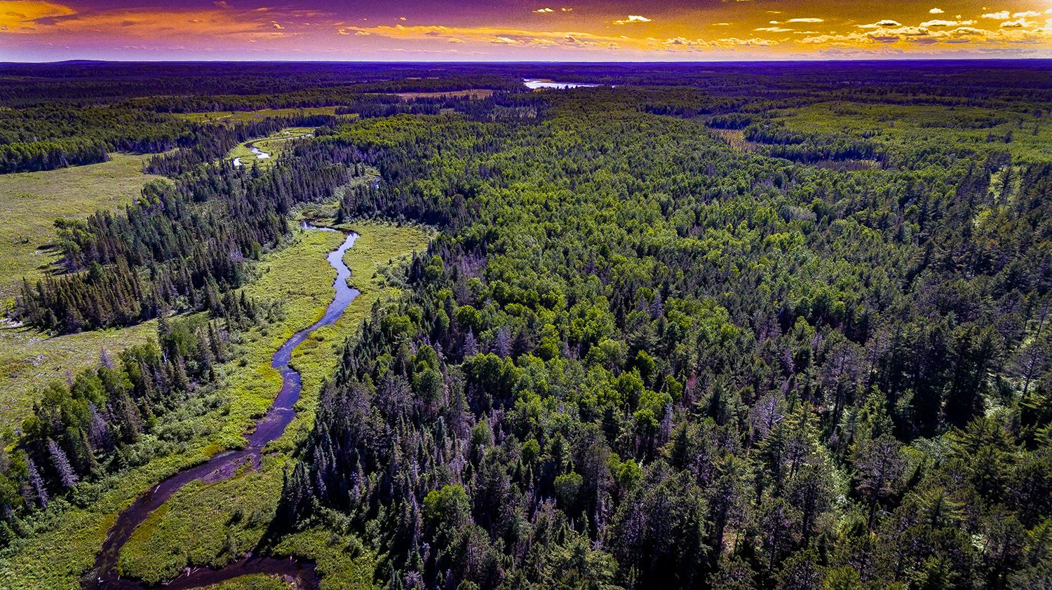 Brimson, MN, a shot while at work. [OC] [1500x842] r/EarthPorn