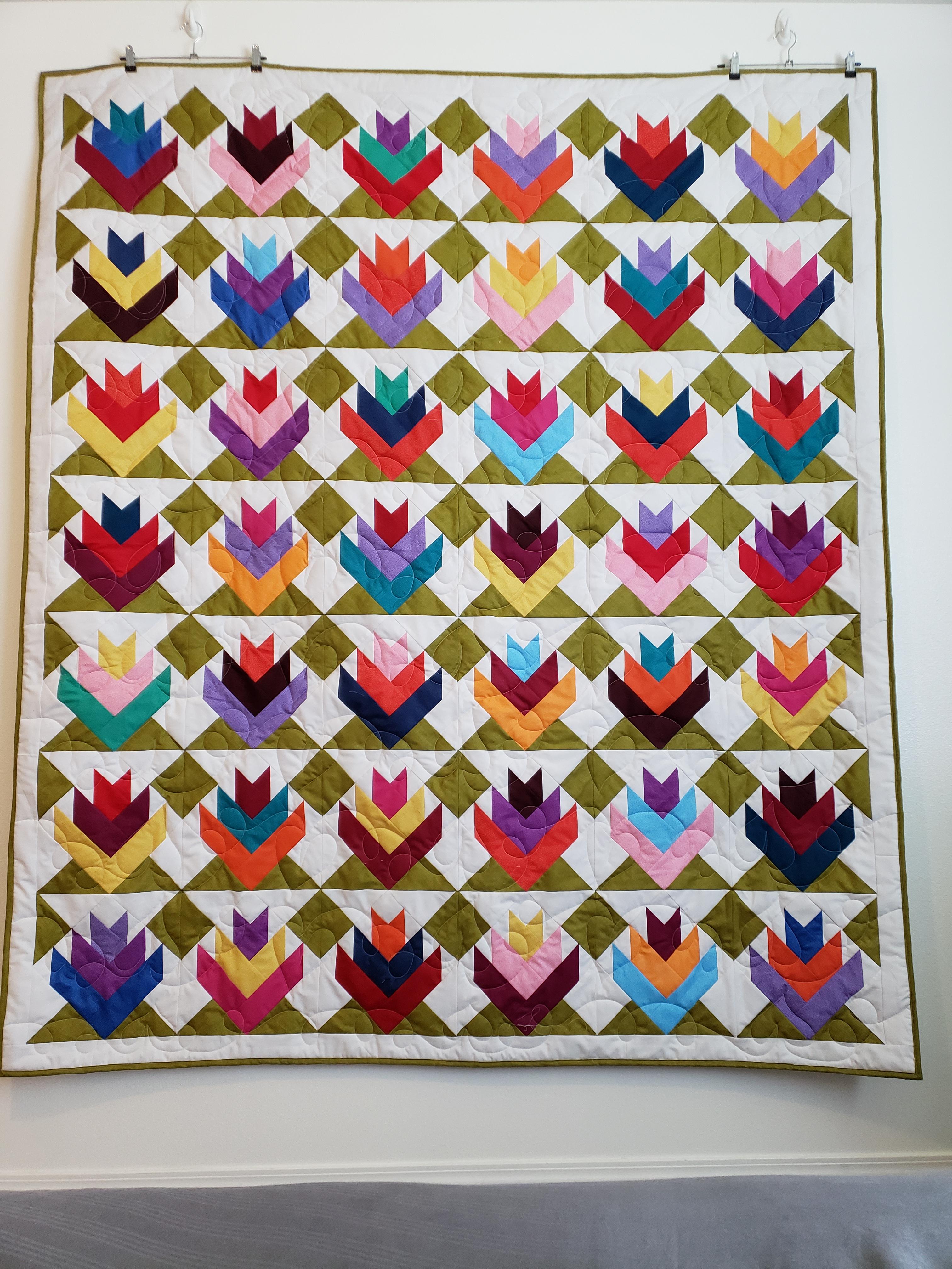 Finished Mountain Lily Quilt r/quilting
