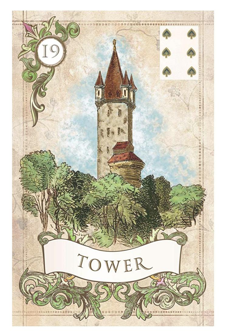 Didn't realize that this was the Tower card in a traditional Lenormand oracle deck 0_o r/darktower