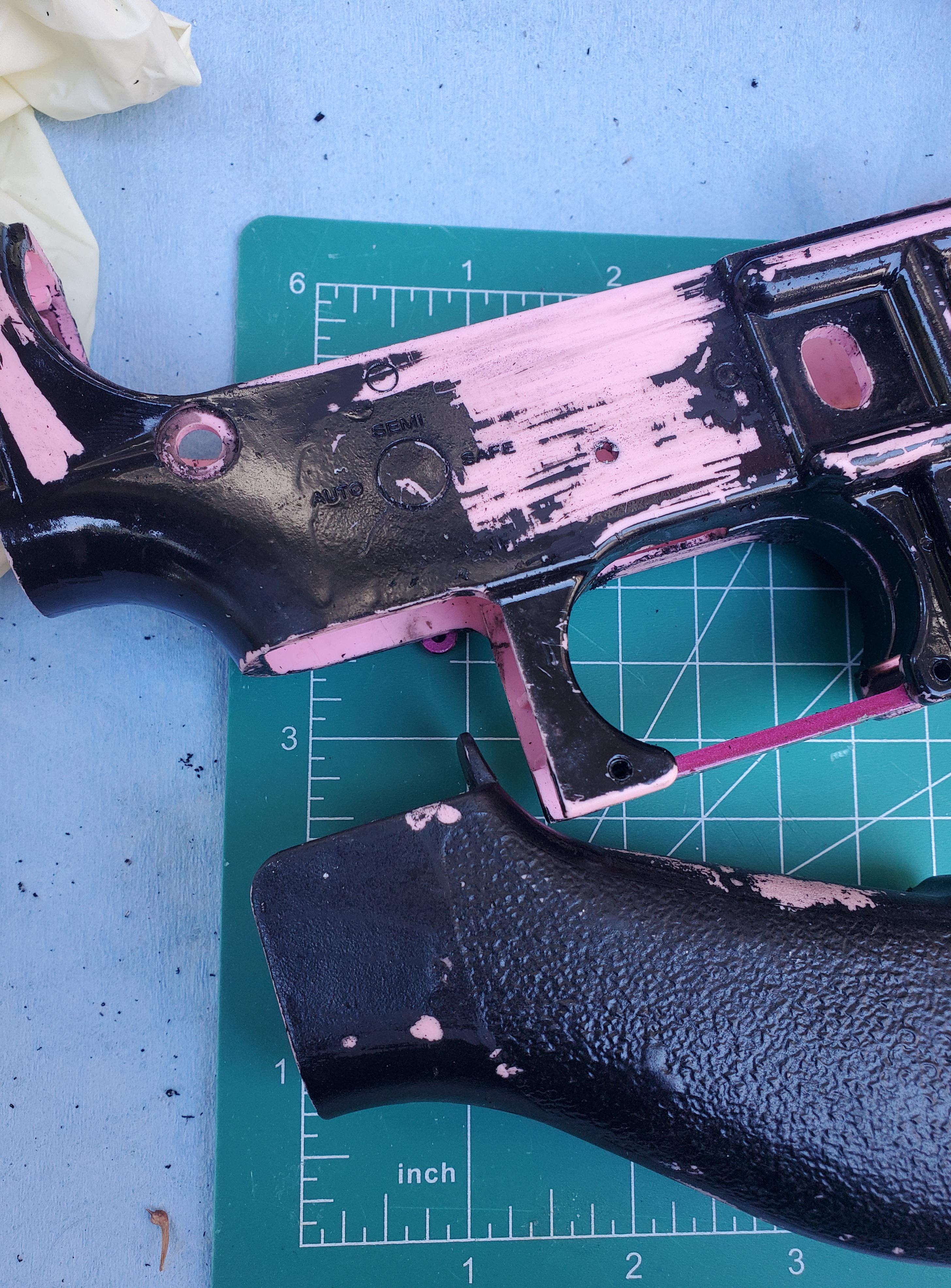 Anyone know how to strip spray paint off a nylon receiver r/airsoft