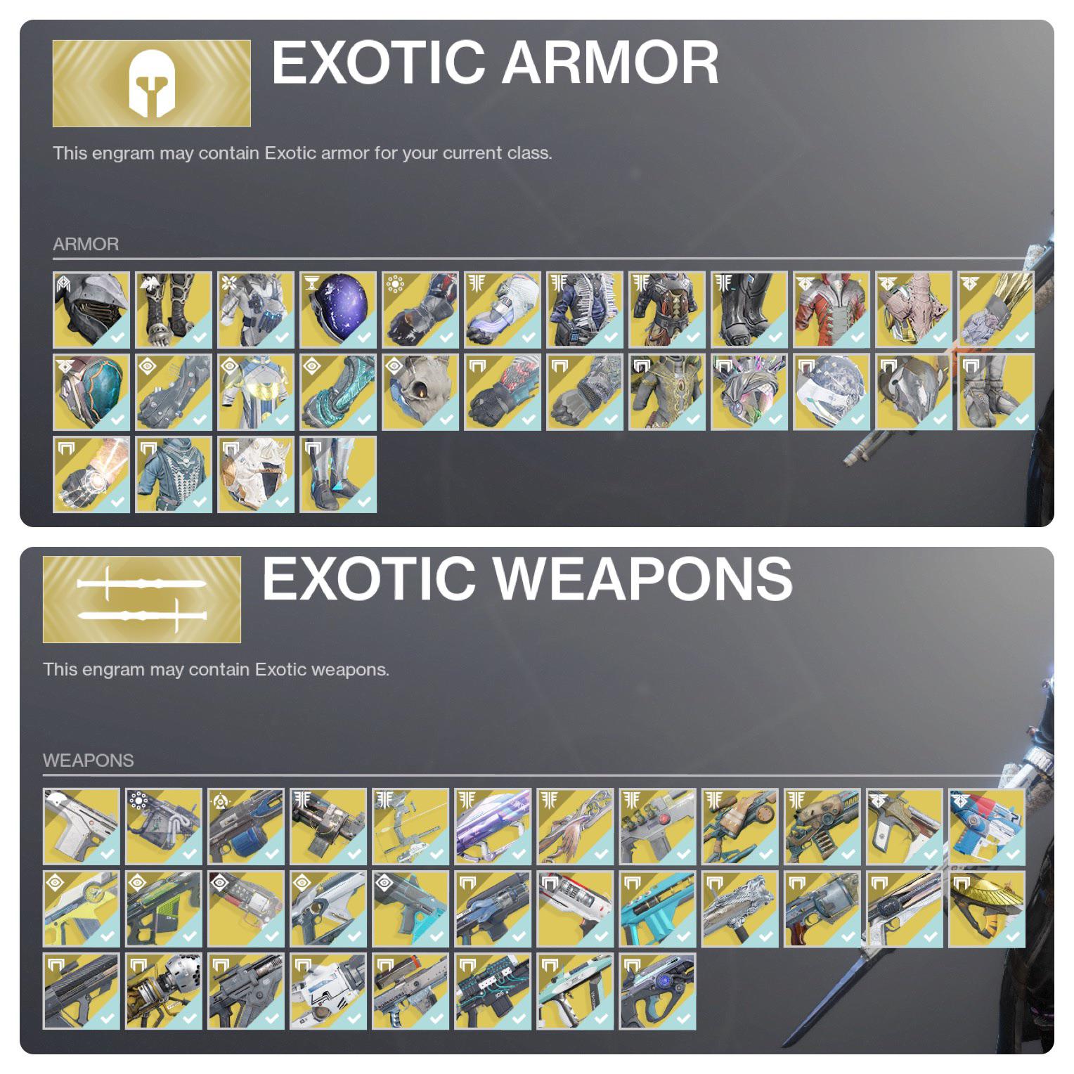 As a long time player this is why exotic engrams (or Xur) lost their