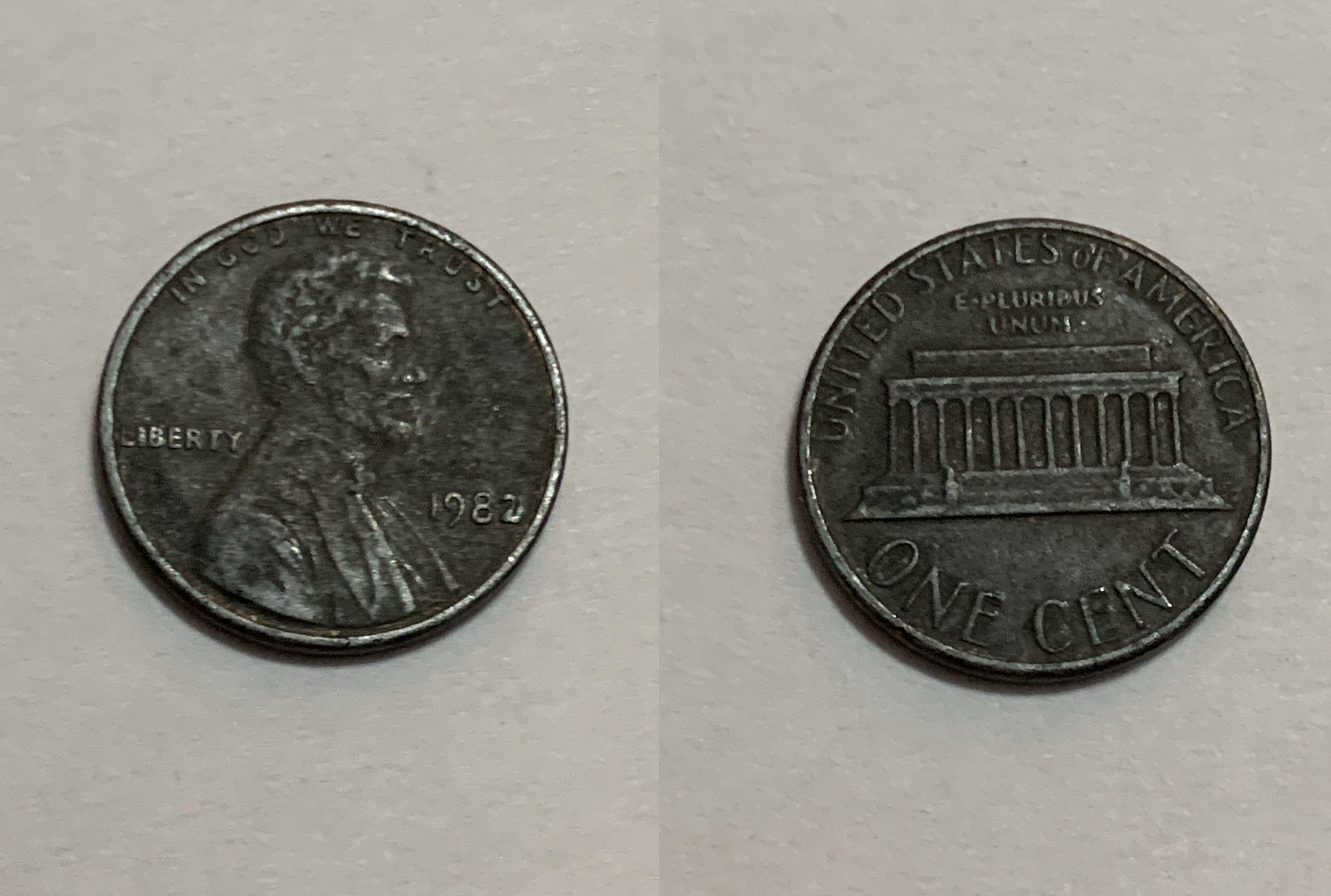 It’s a 1982 zinc penny but not copper plated. I’ve never seen it before