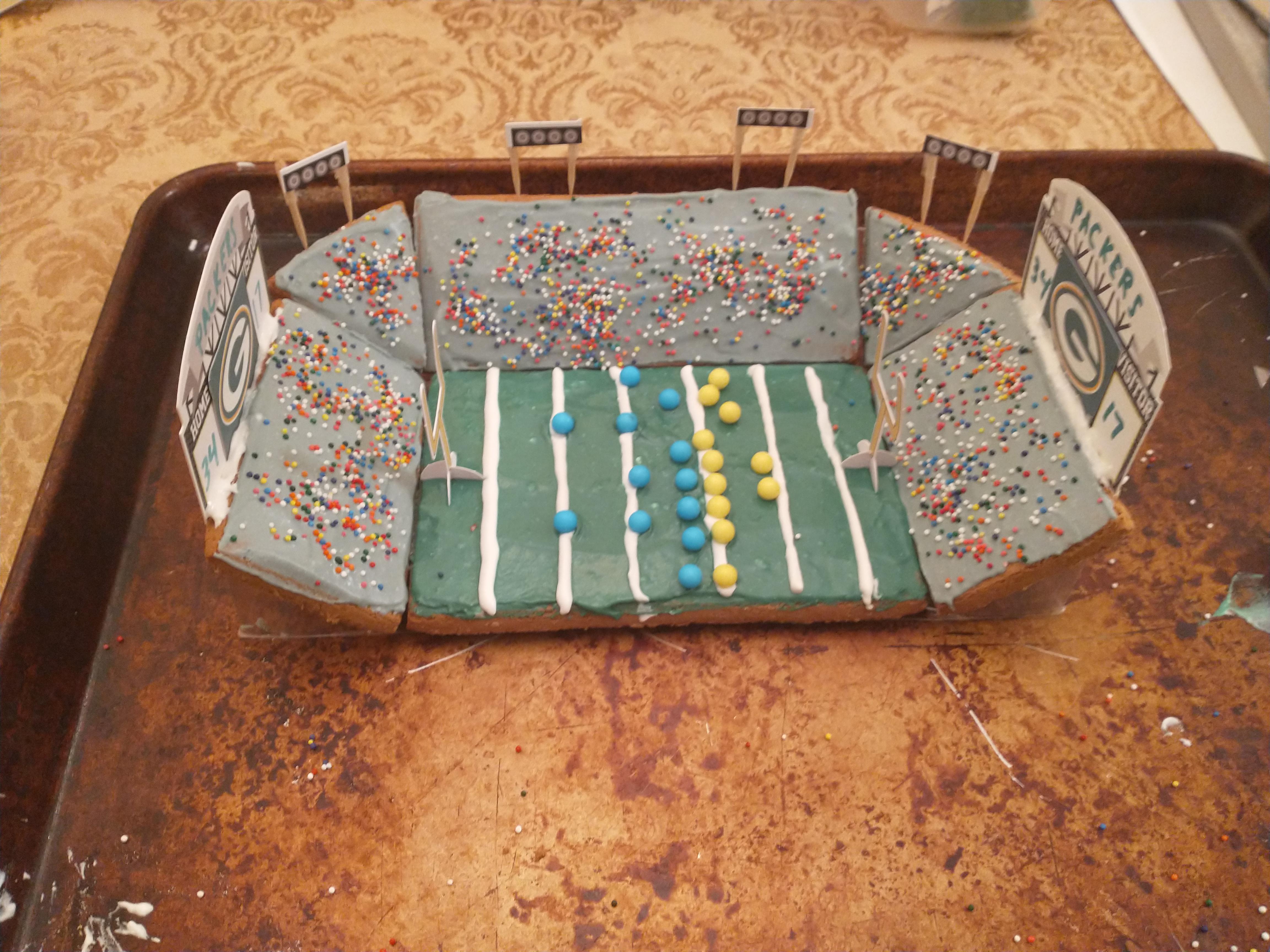 Lambeau Field in Gingerbread Form r/GreenBayPackers
