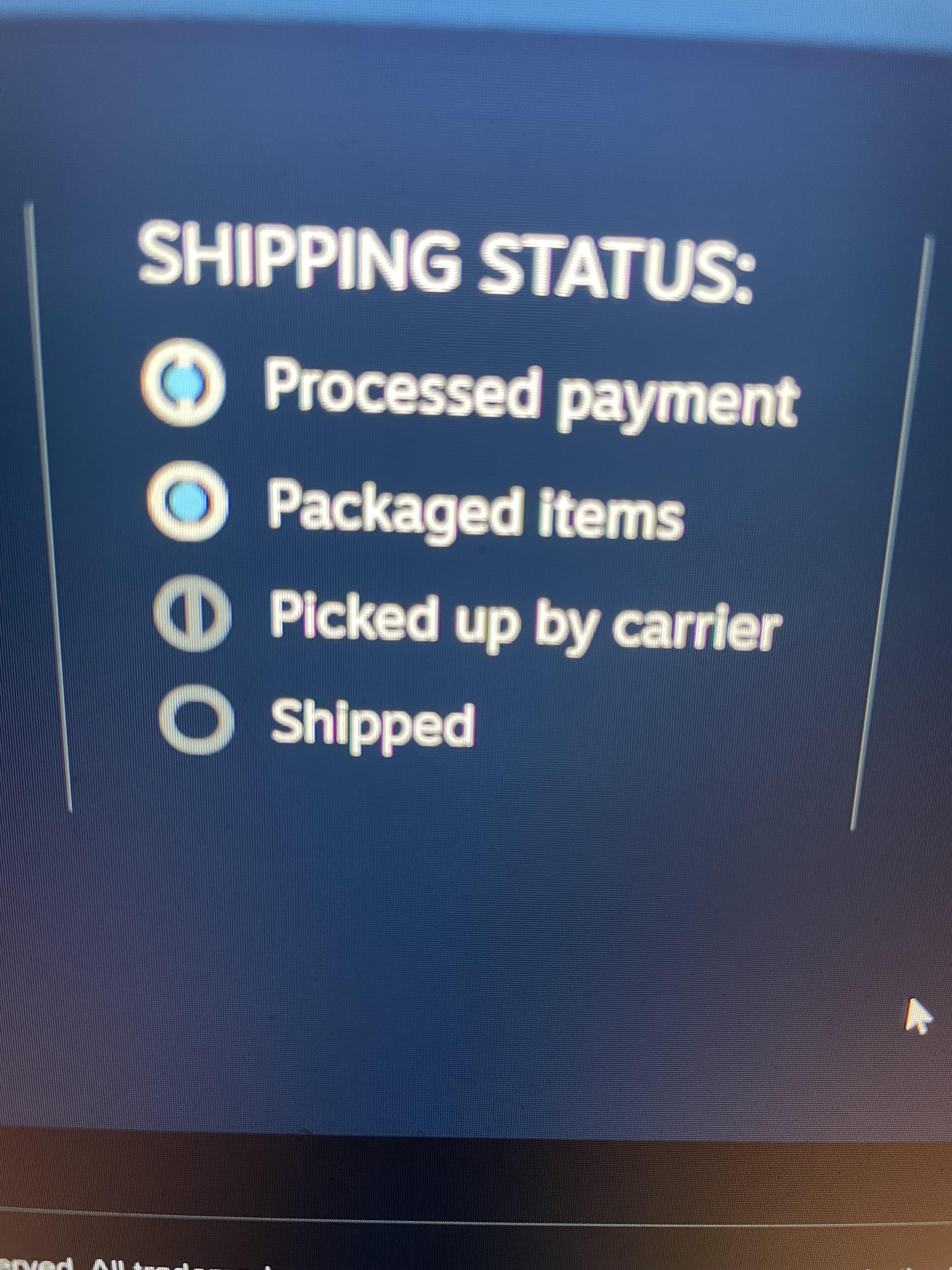 What does the grey line through Picked up by carrier mean? r/SteamDeck