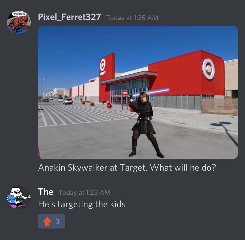 Life on the discord server PrequelMemes