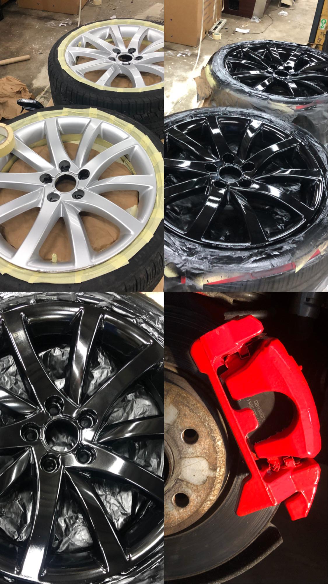 First time dipper.. Superwrap on the wheels and calipers. Gloss black