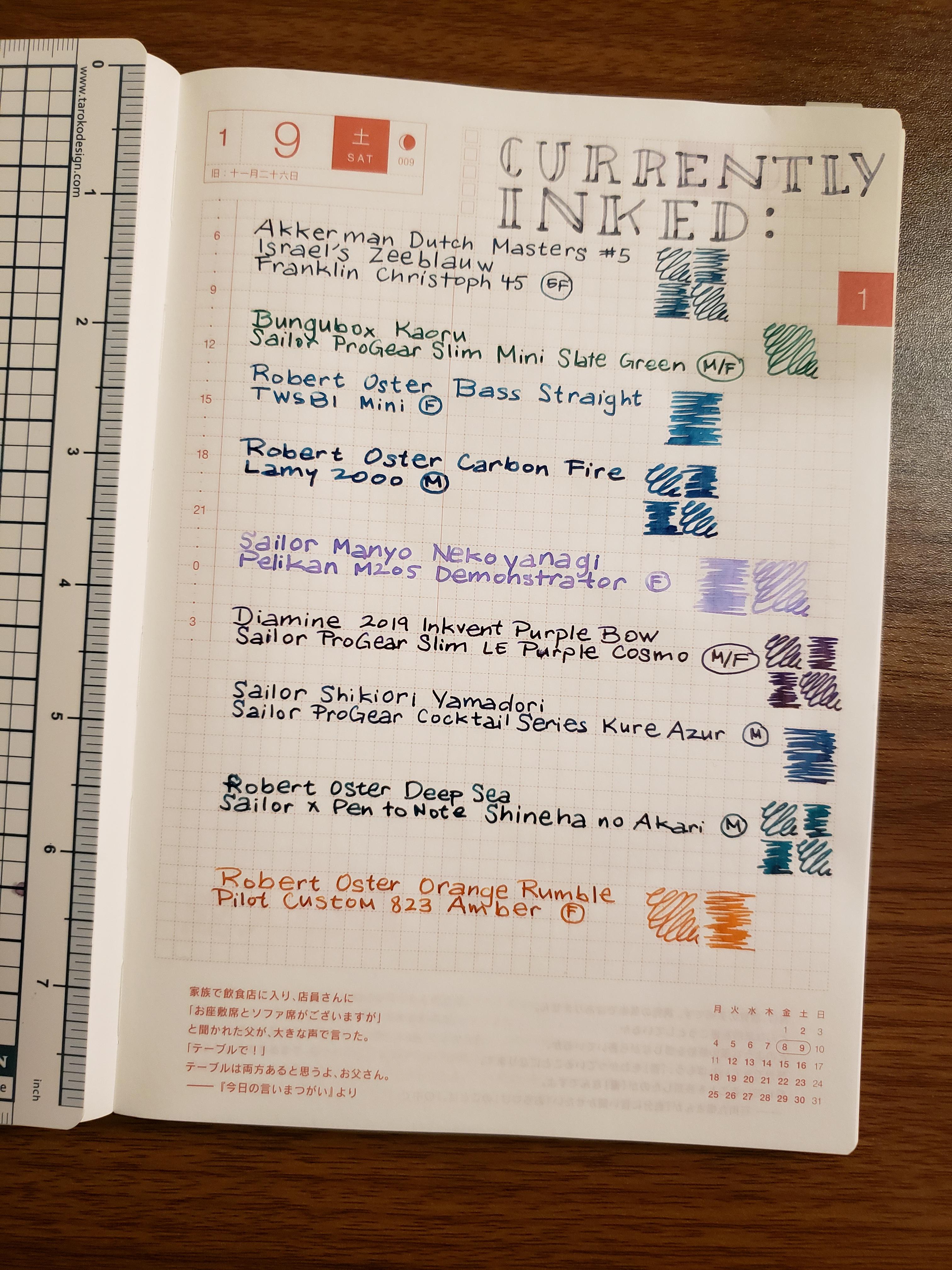 Not the best but practicing my handwriting with a messy edition of my currently inked fountain