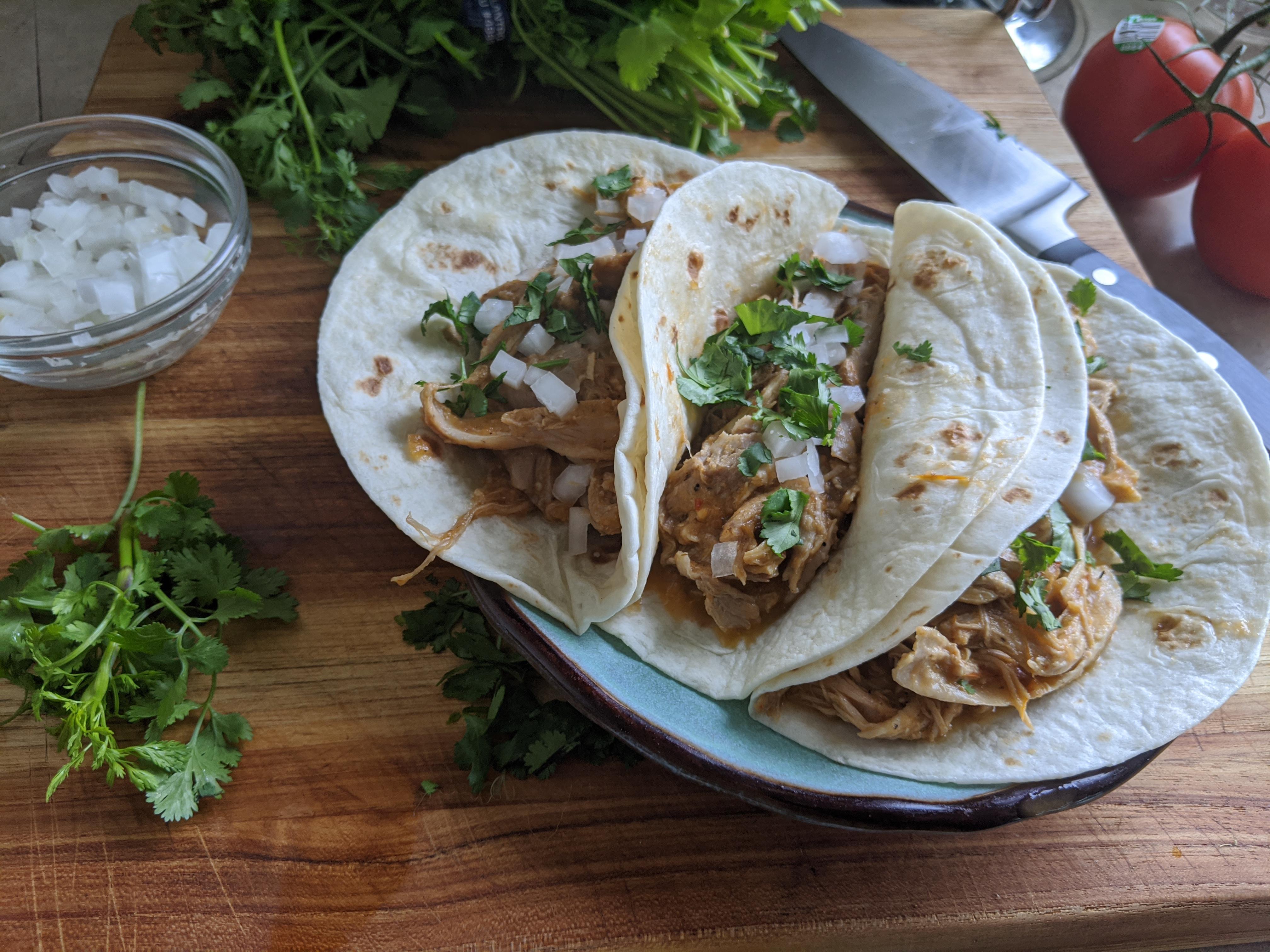 Easy one pot chicken tinga, good recipe from Kenji r/seriouseats