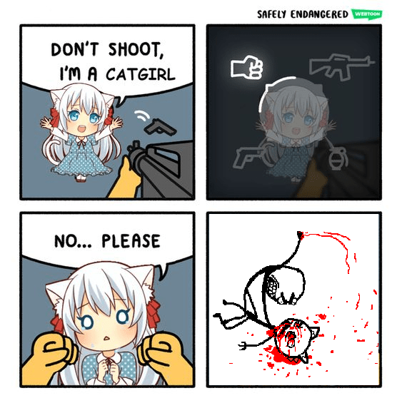 Don't shoot, I'm a catgirl