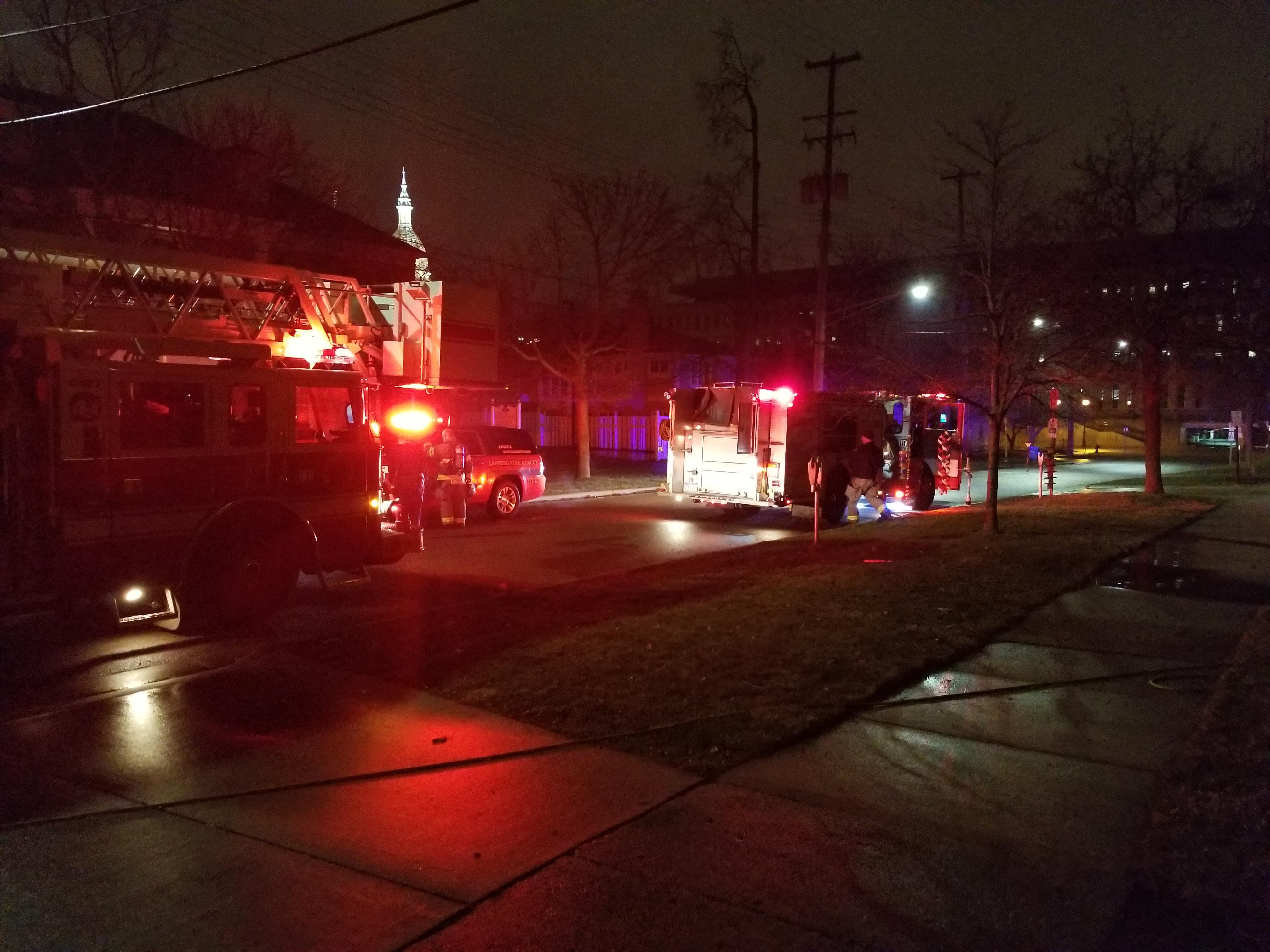 My apartment building caught fire this morning. Soo much for self