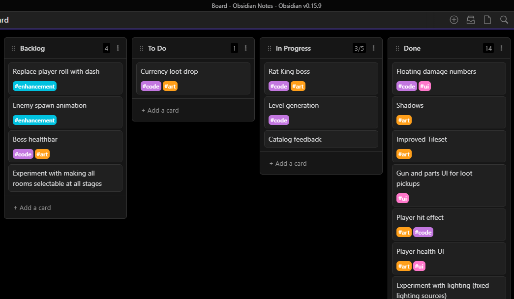 Colorful tags for Obsidian Kanban is available now! (Link in comments