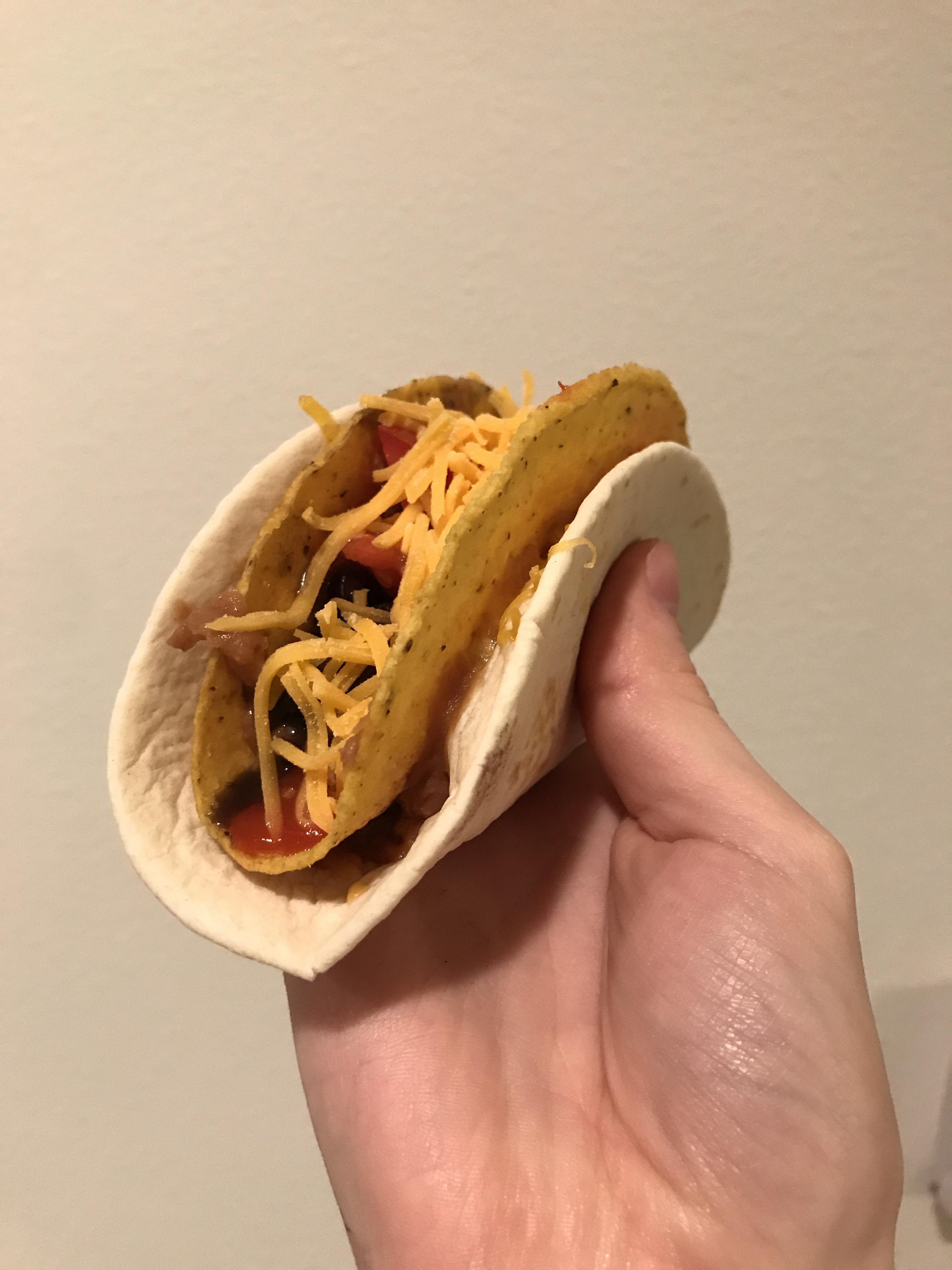 Homemade doubledecker w/ Taco Bell salsa r/tacobell
