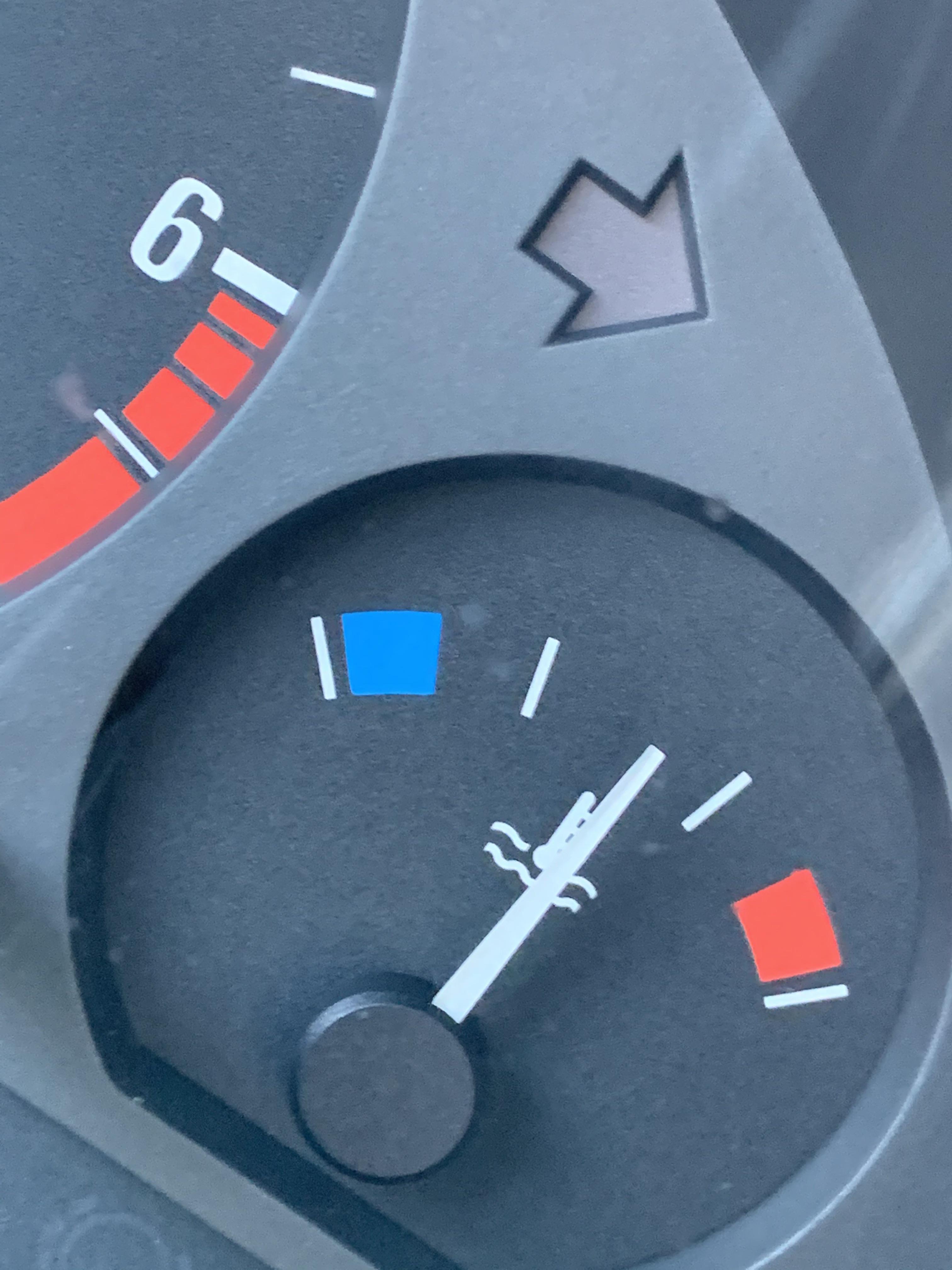 Upper coolant hose blew off while driving. Needle never got near red