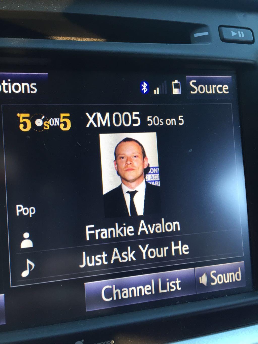 So the satellite radio in my car does this r/MitchellAndb