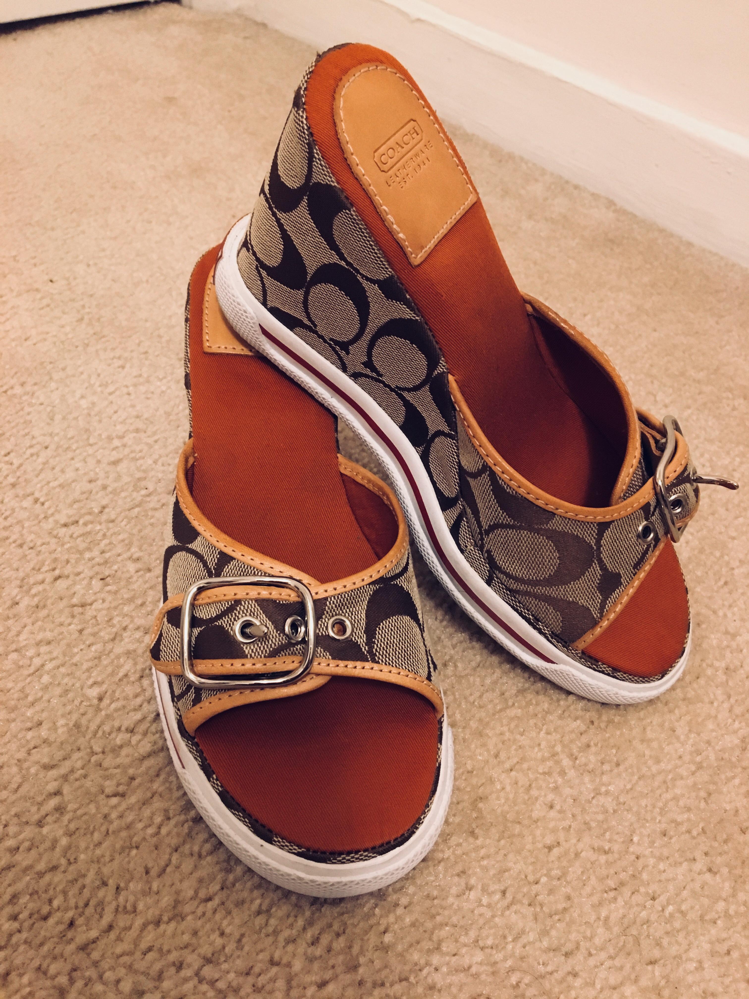 Coach sandals I got today at 2nd Ave. Like new! r/ThriftStoreHauls