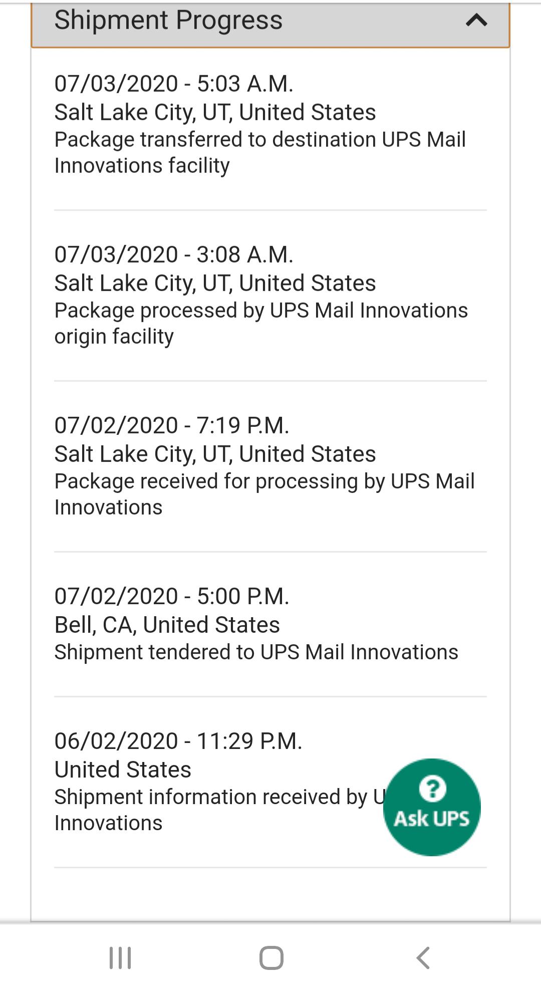 The package failed to deliver on estimated date? Is this normal? Should