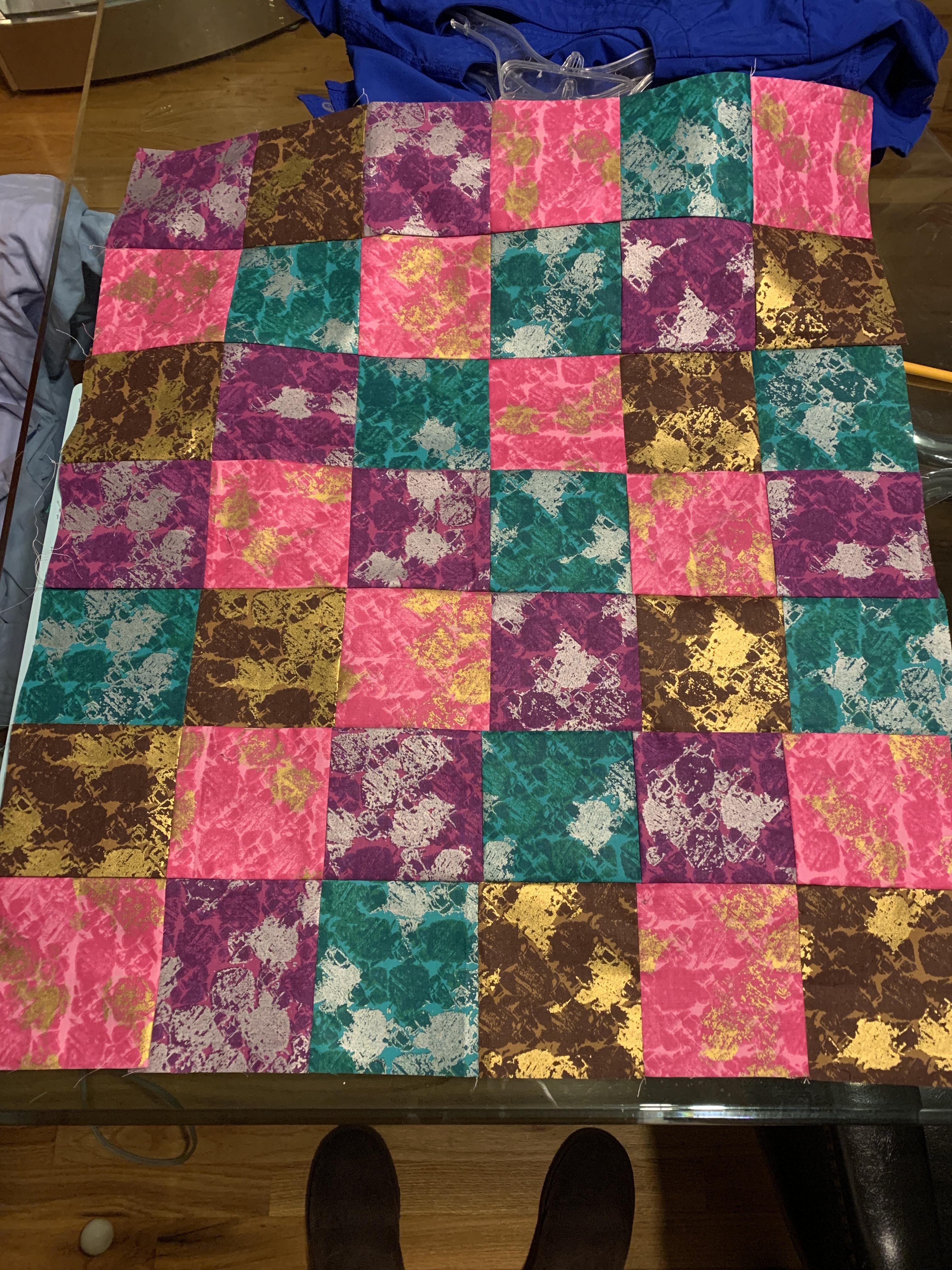 My first quilt top... ever... obviously. r/quilting