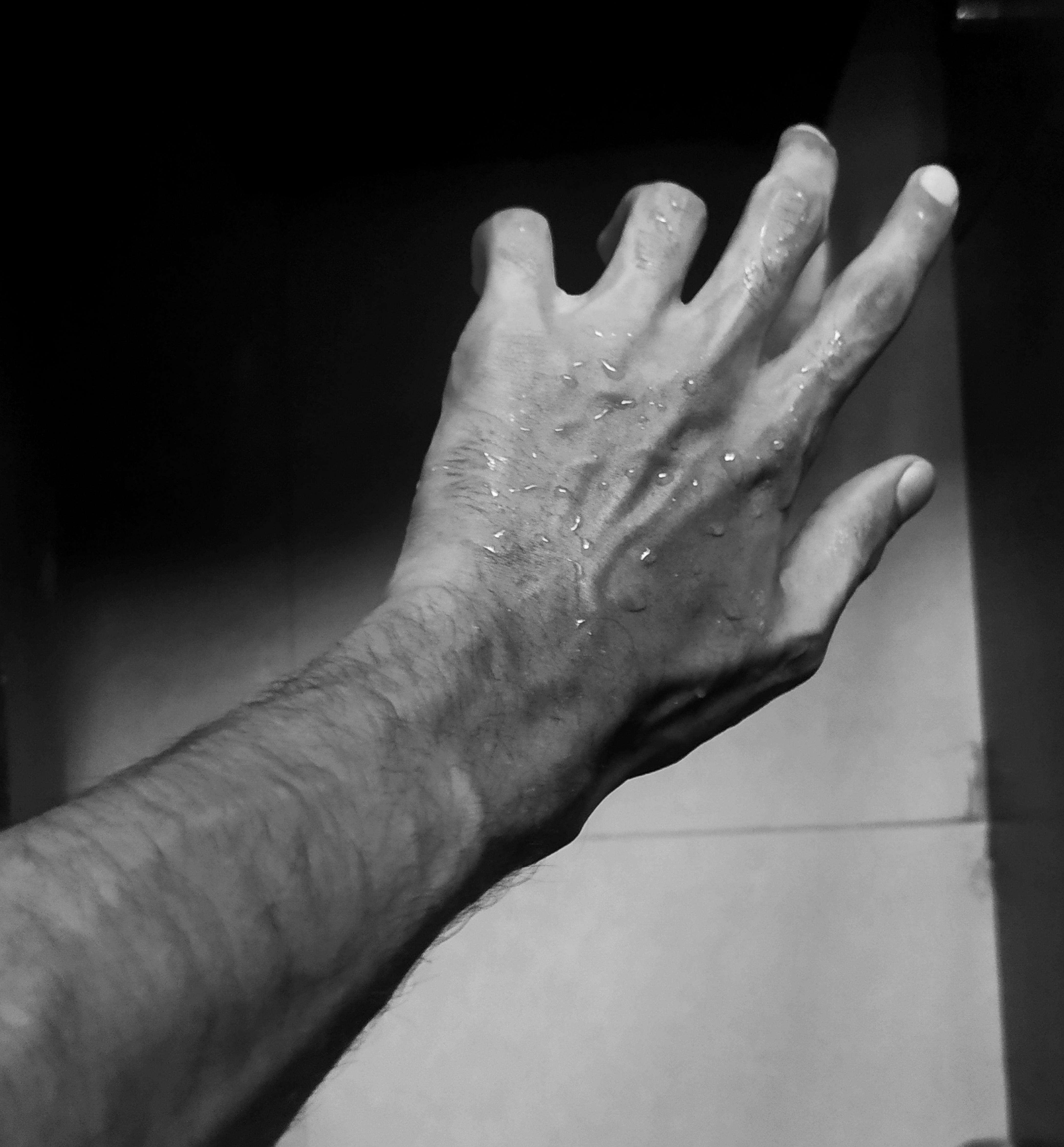 How do we feel about wet hands? ManHands