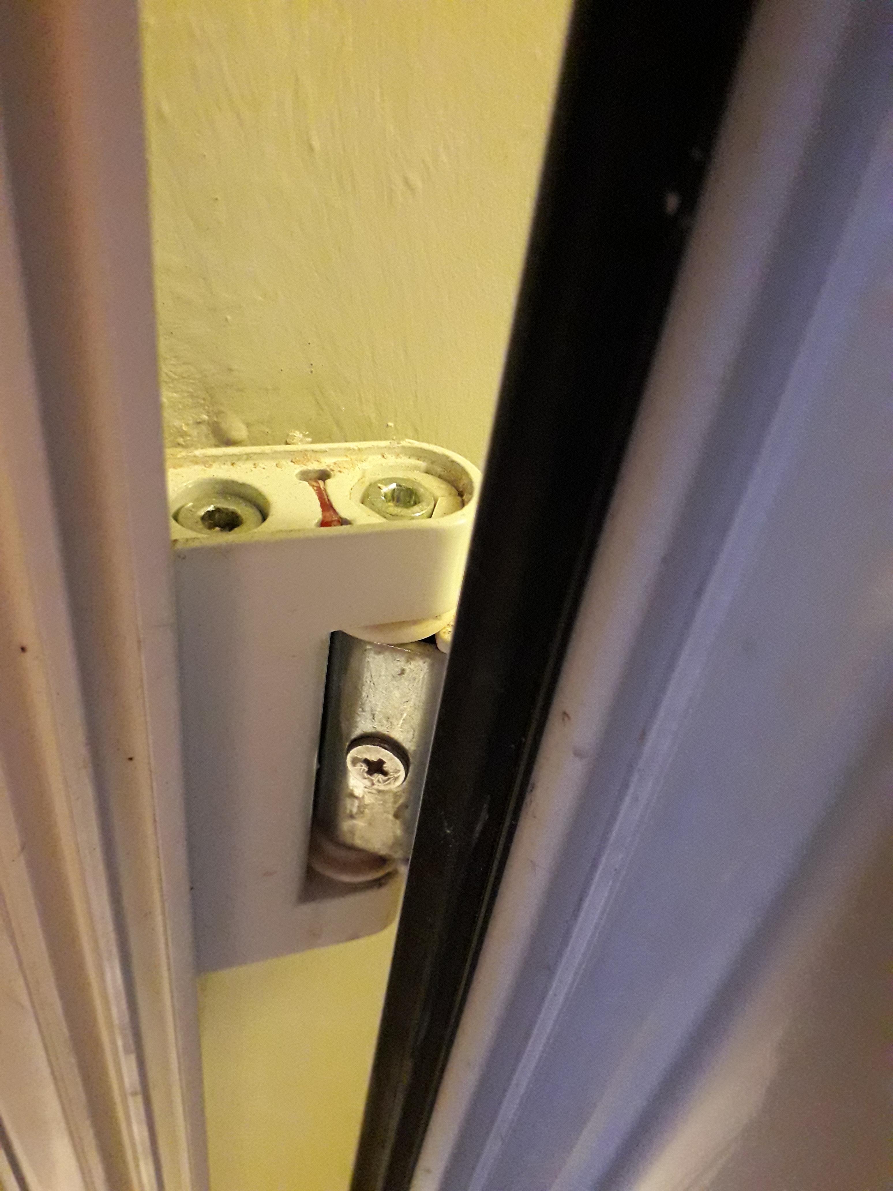 Upvc door dropped, which do I use to heighten the door please. The