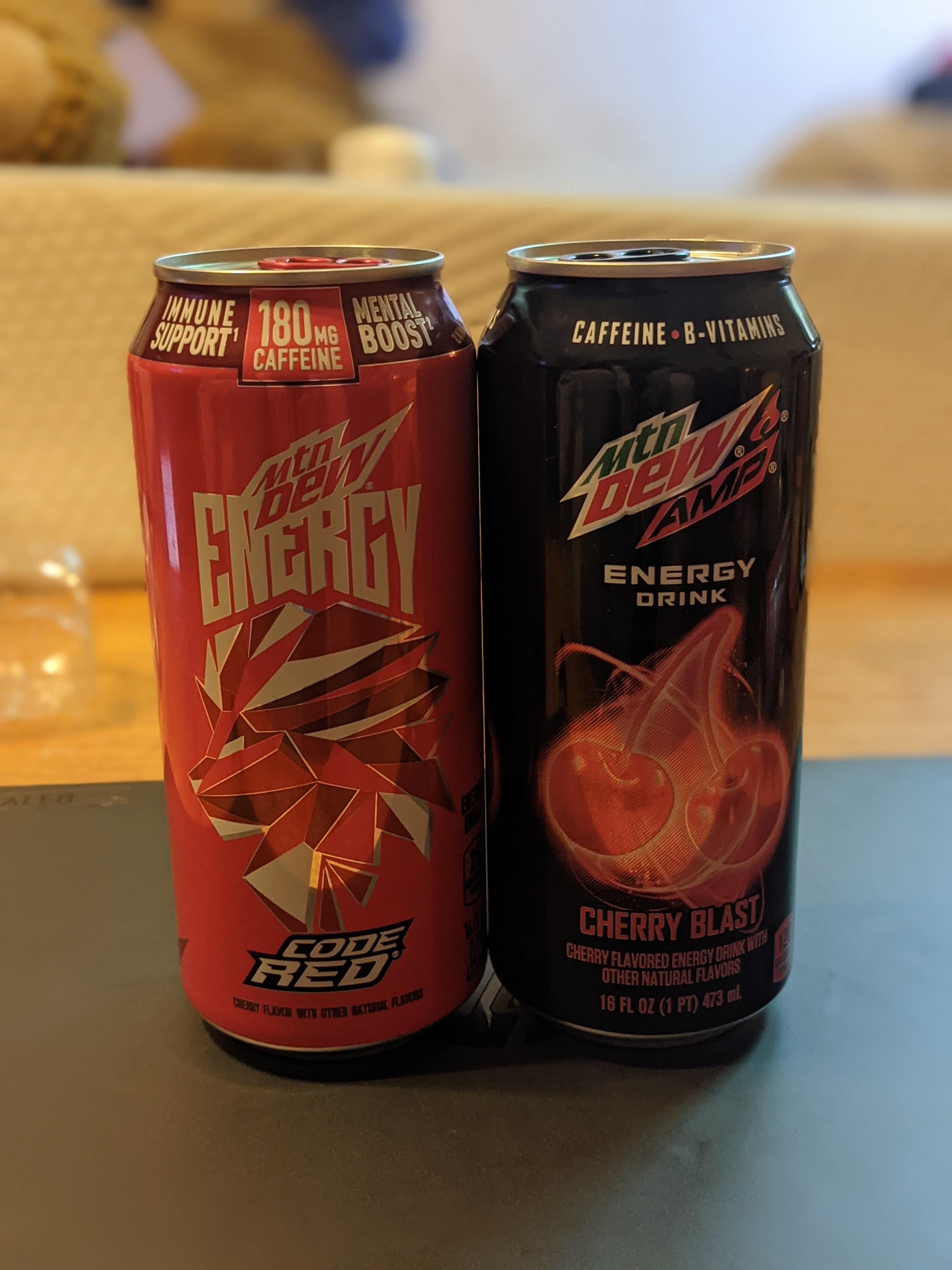 finally found code red energy and CHERRY AMP!! r/energydrinks