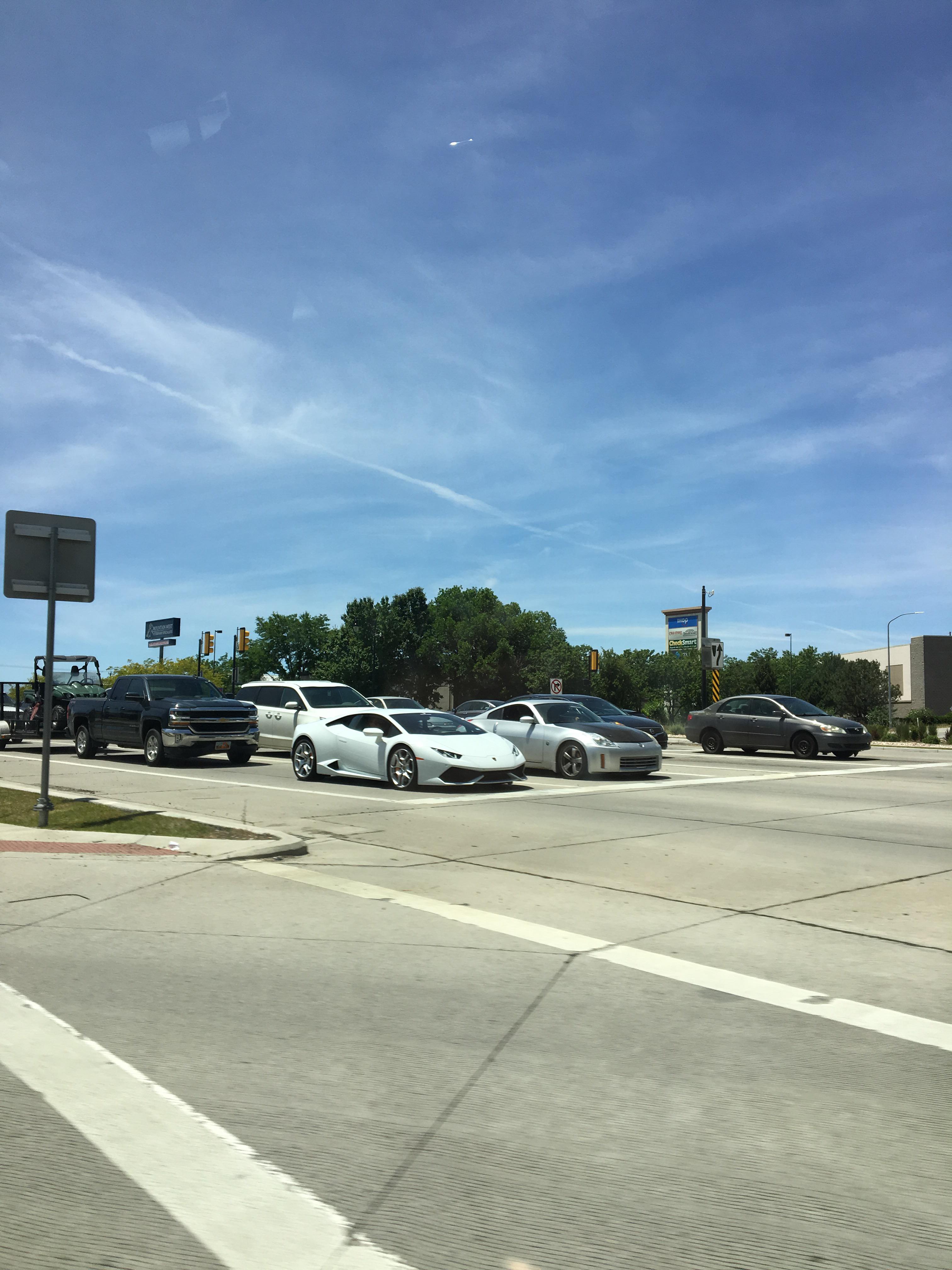 So I’m in the car in Utah... (where you don’t see so nice cars, because