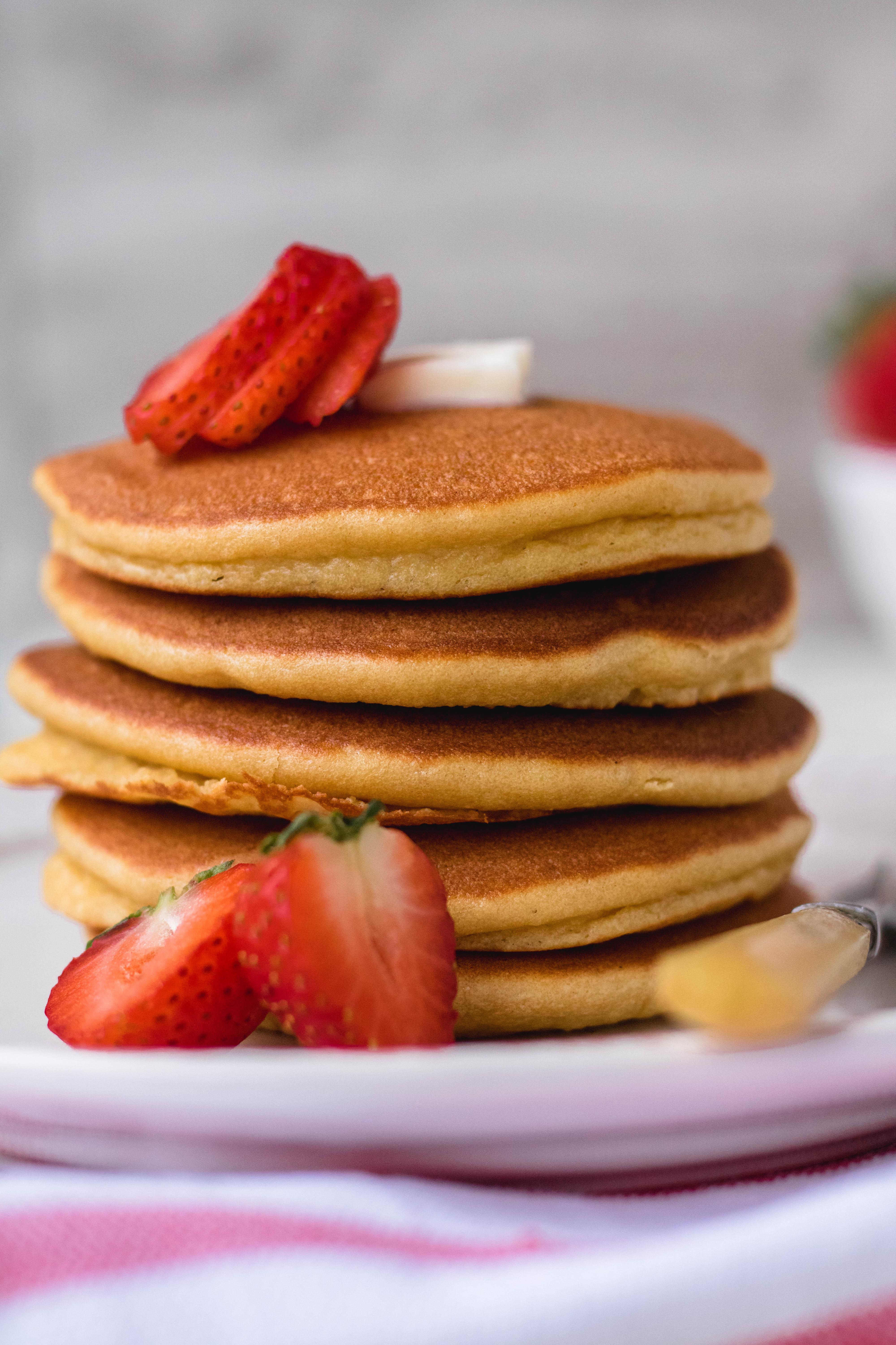 My super fluffy almond flour pancakes for breakfast FoodPorn