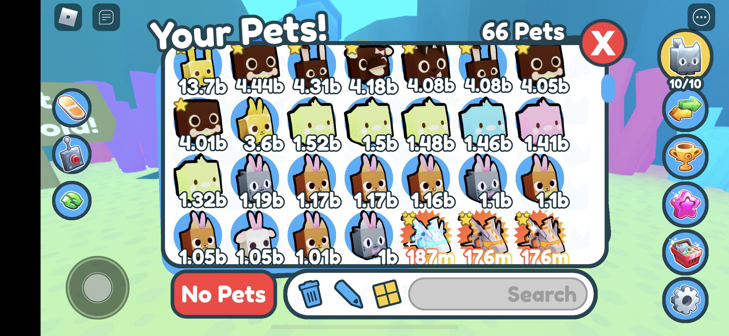 Trading Easter pets for pets and gems r/PetSimulatorX