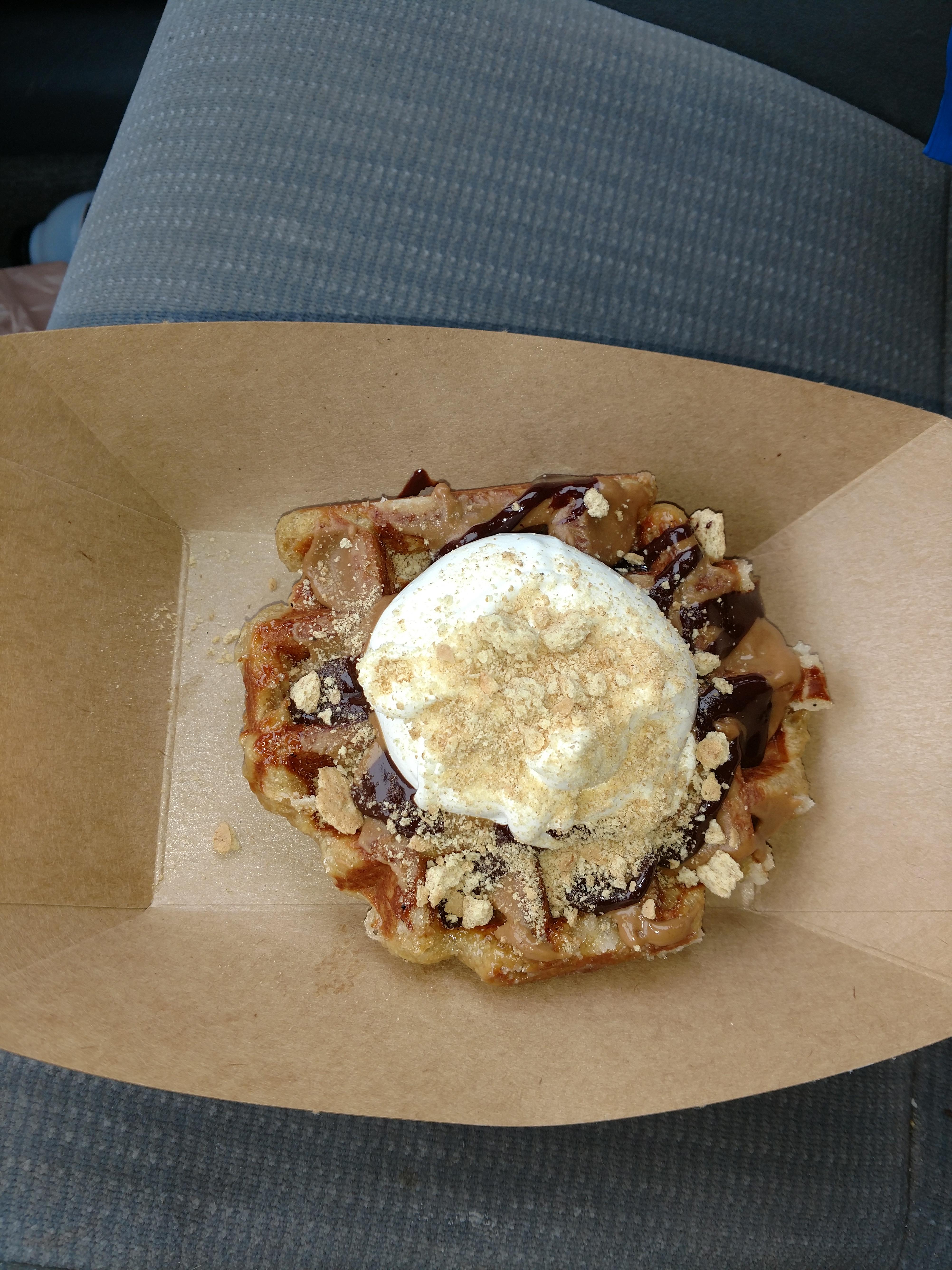 S"mores waffle from Waffle N Joe r/Delaware