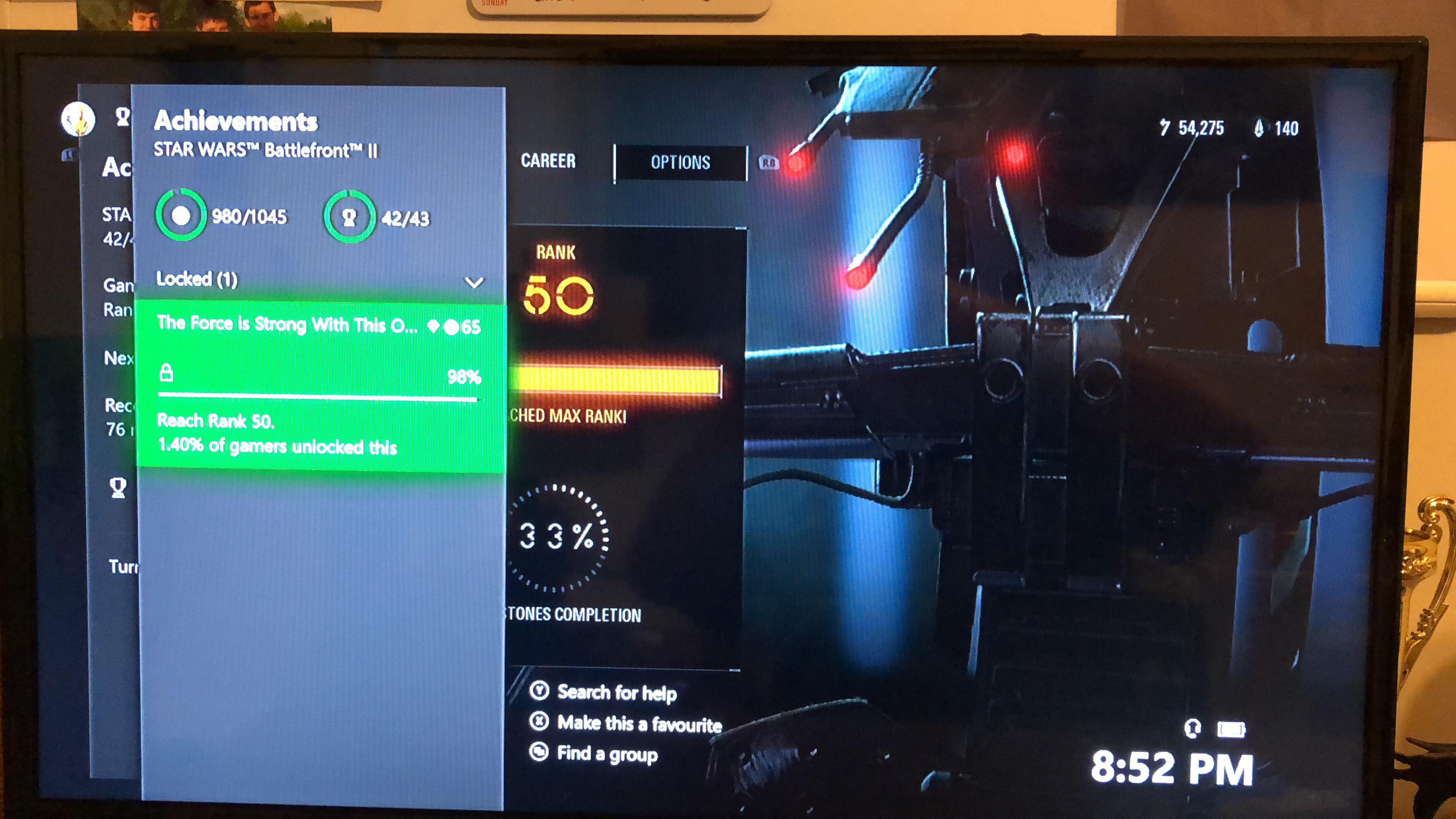 Achievement Hunter reached rank 50 but its stuck at 98 anyone know