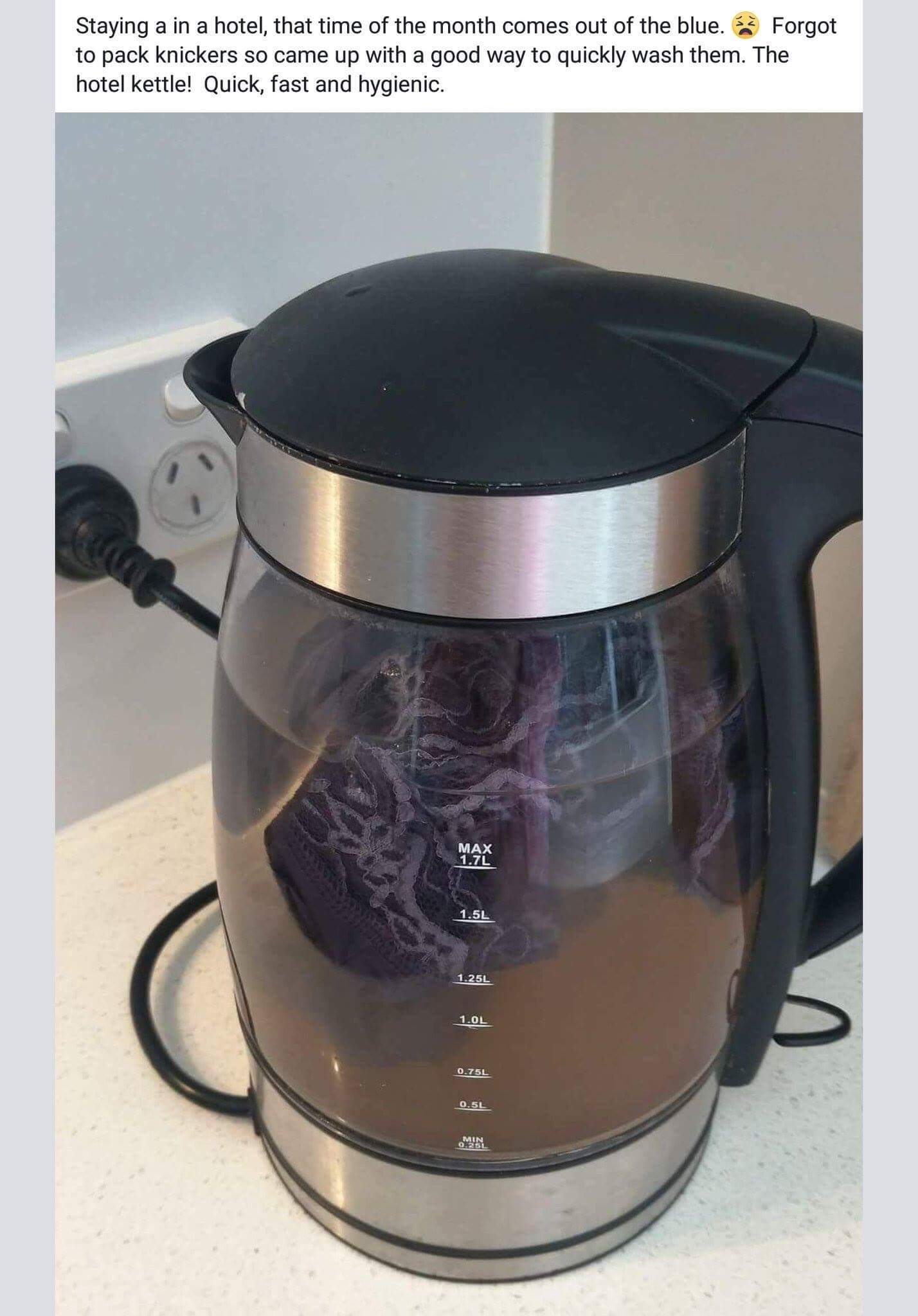 to wash underwear? No problem! r/trashy