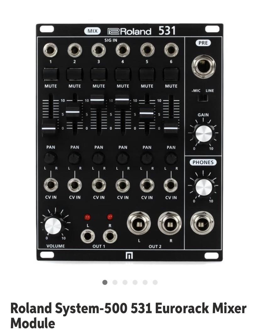 Eurorack Mixer Modules. Any other options beside this Roland 531