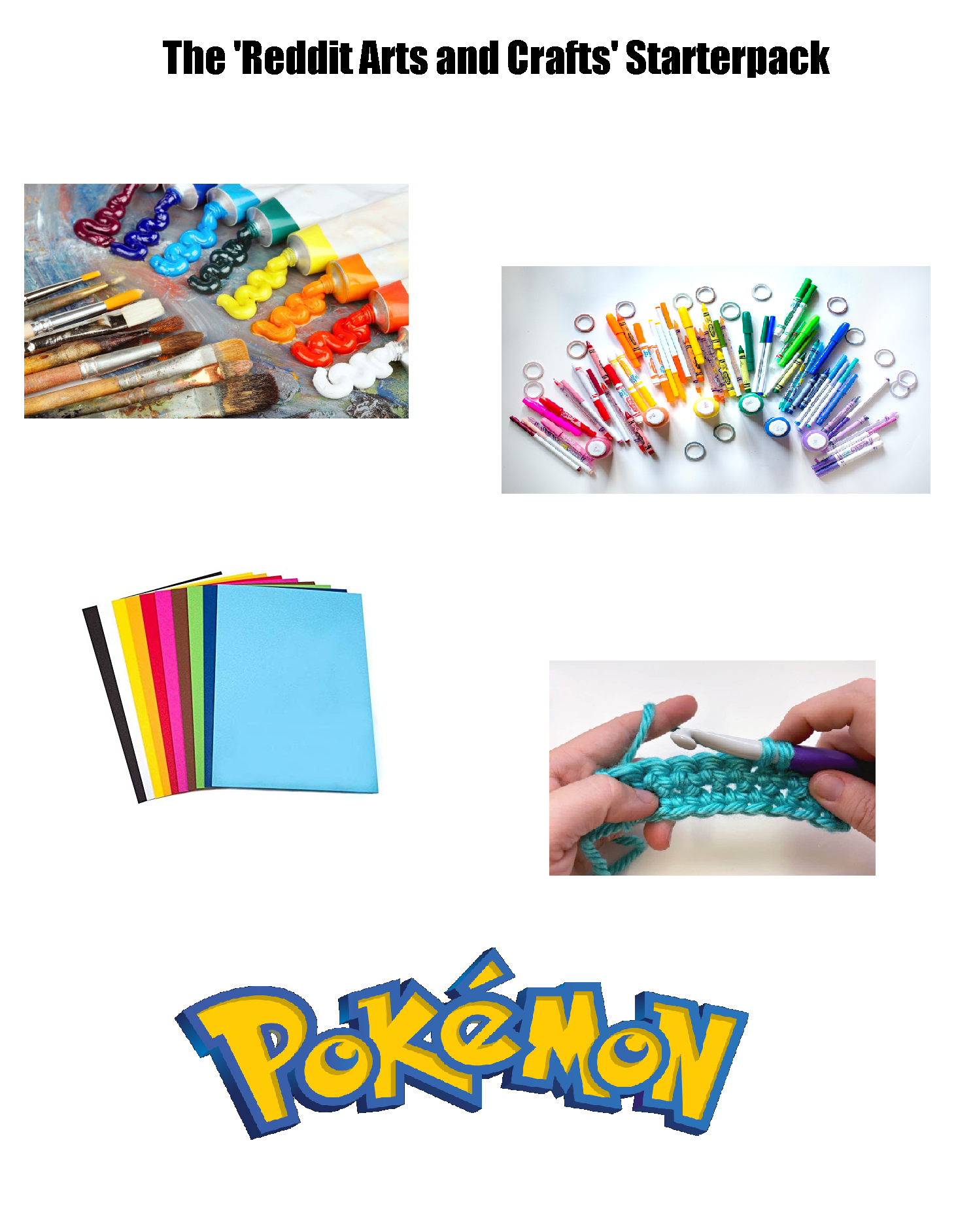 The 'Reddit Arts and Crafts' Starterpack starterpacks