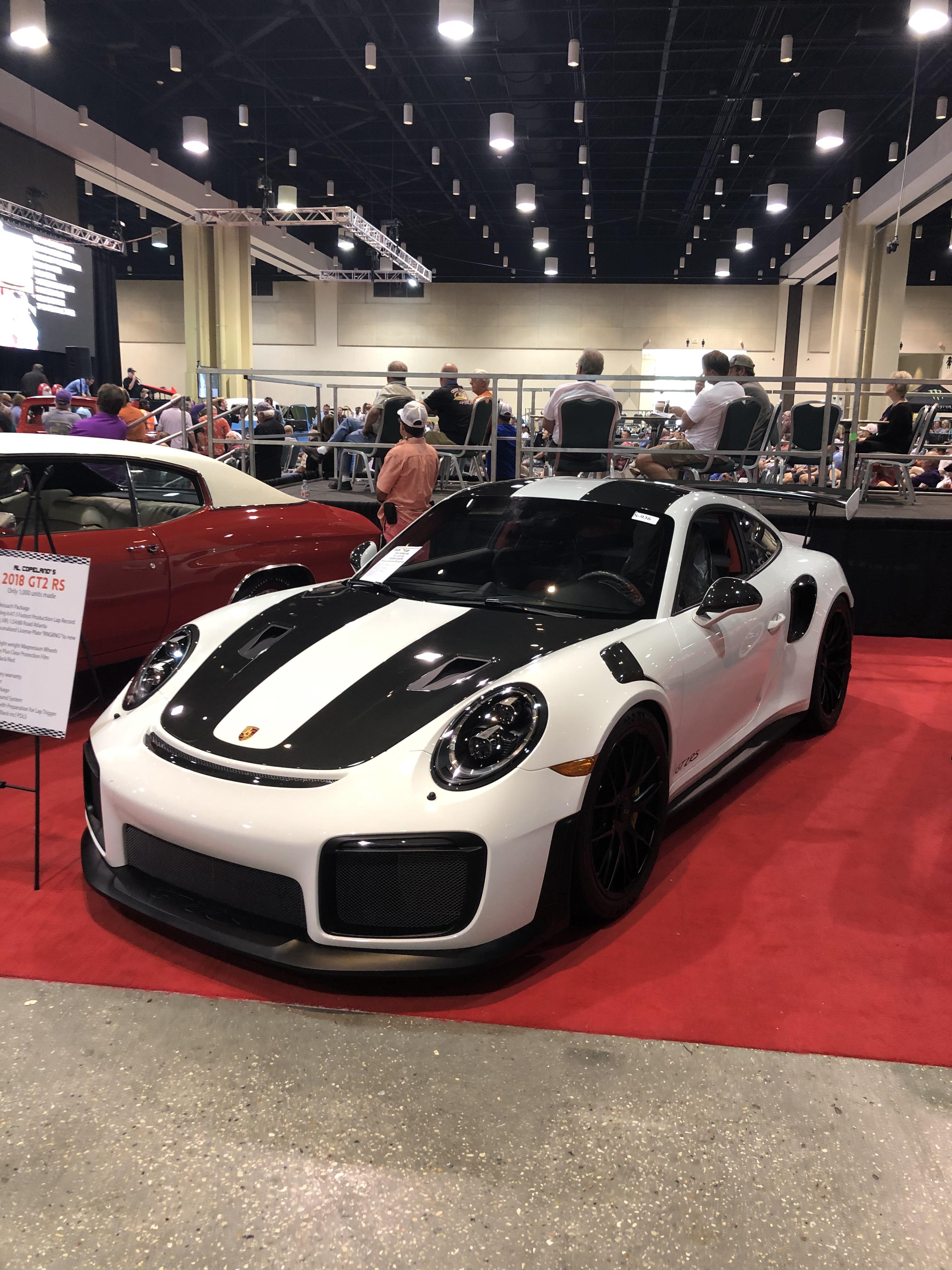 Al Copeland’s Porsche 911 GT2 RS on display at the Vicari Auction in