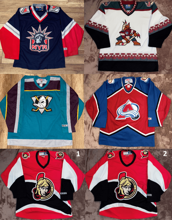 A few Jerseys for sale, see comments for prices/sizes r/hockeyjerseys