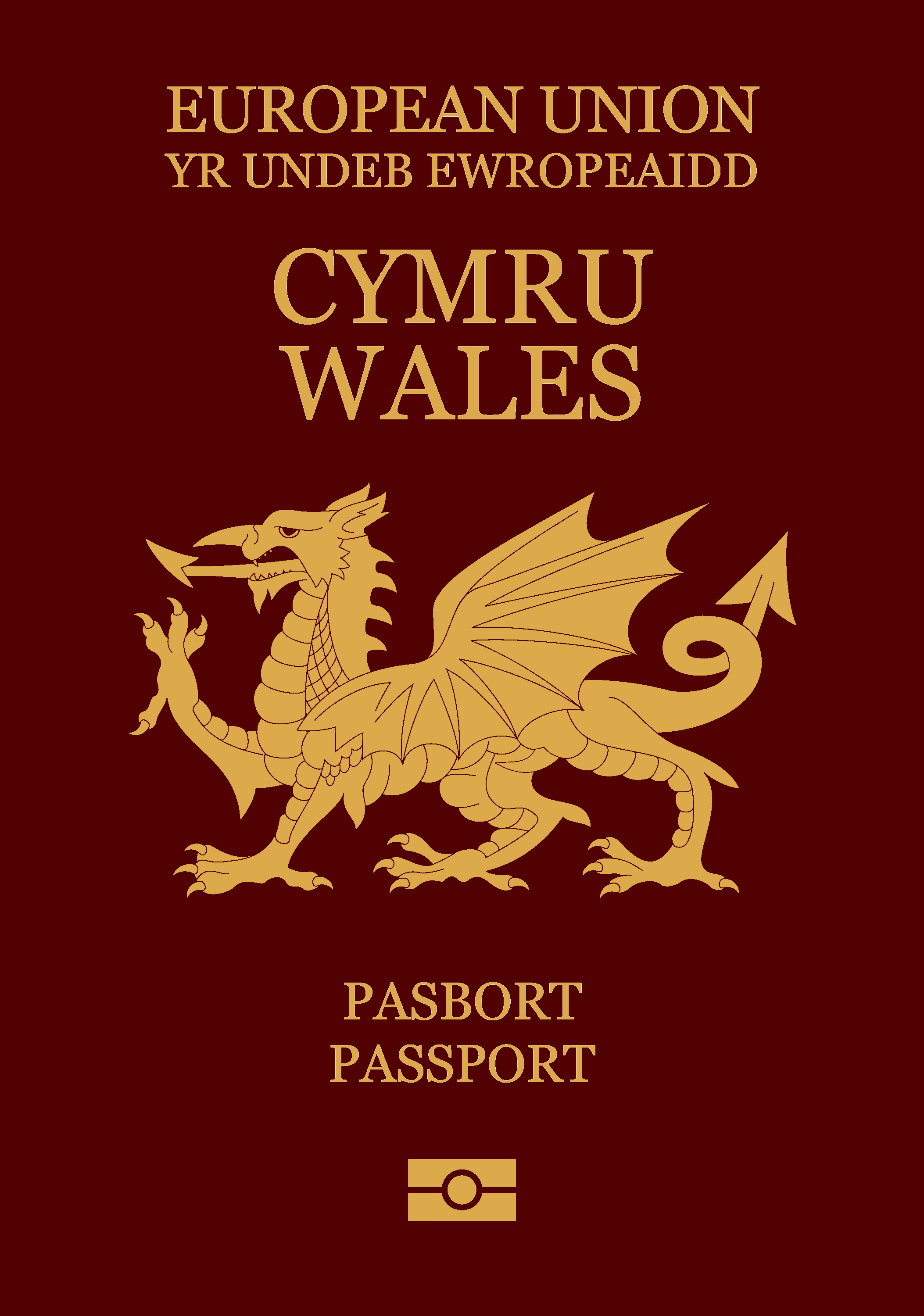 Welsh passport (Wales as an indepentdent country) r/PassportPorn