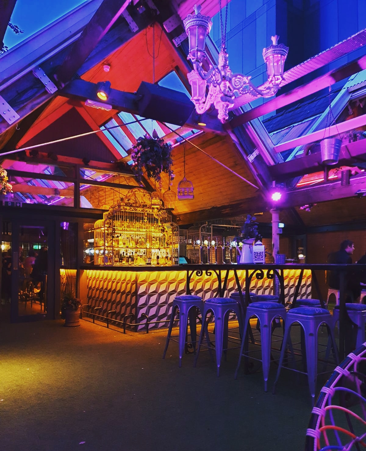 The Perch, Belfast, and its unusual lighting pics