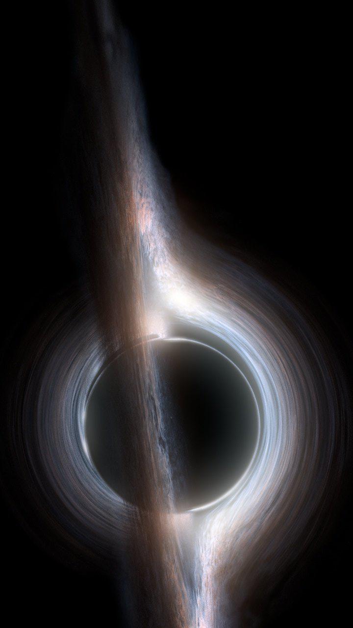 Gargantua black hole from interstellar r/iphonewallpapers