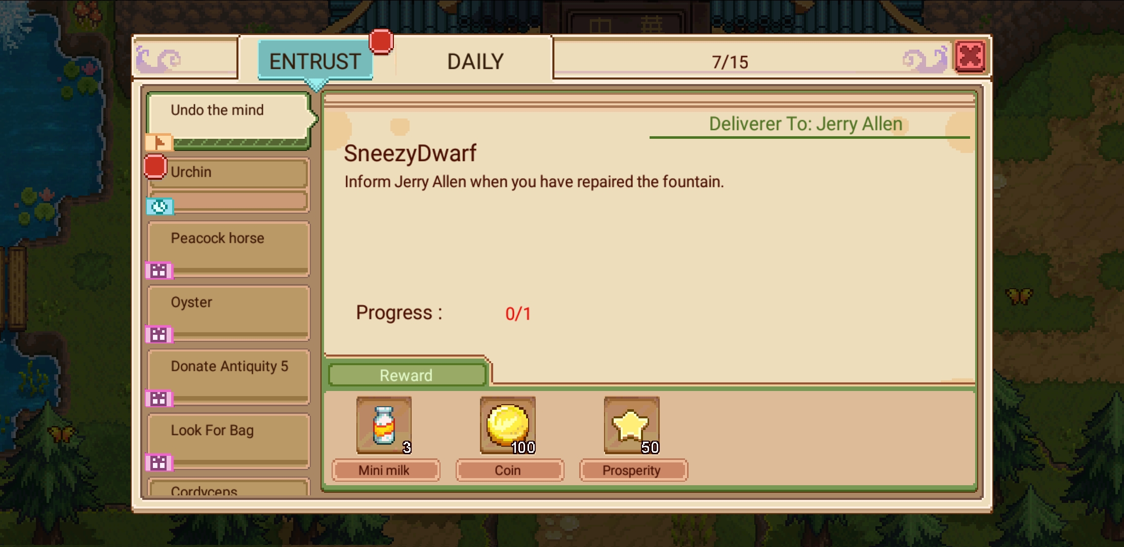 Help for a quest! r/harvest_town