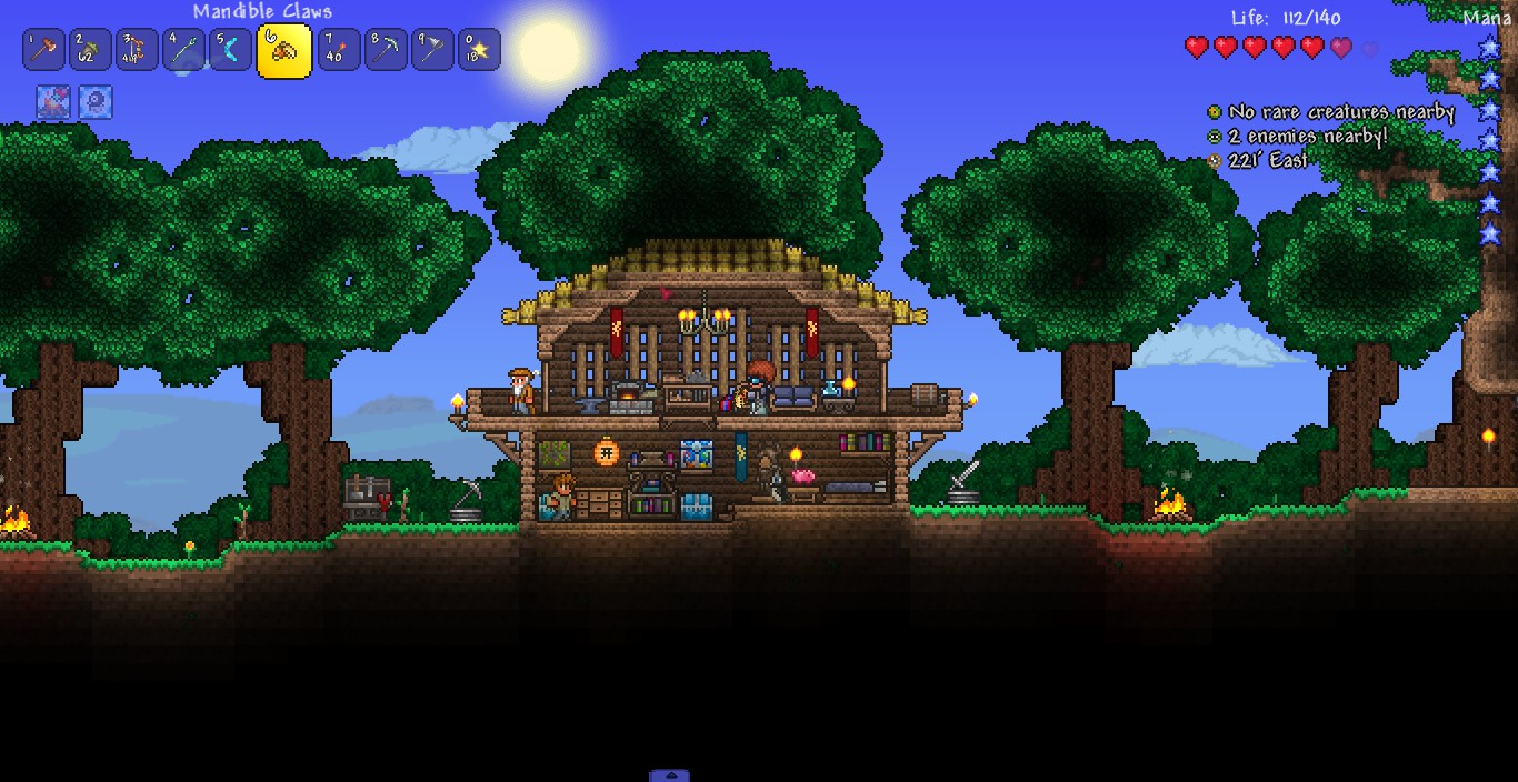 Thought I'd make my starter house a little nice Terraria