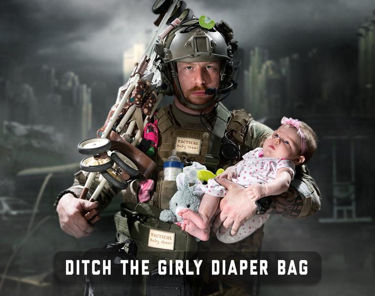 “Tactical Baby Gear” for Boot Dads. But I give them credit for making