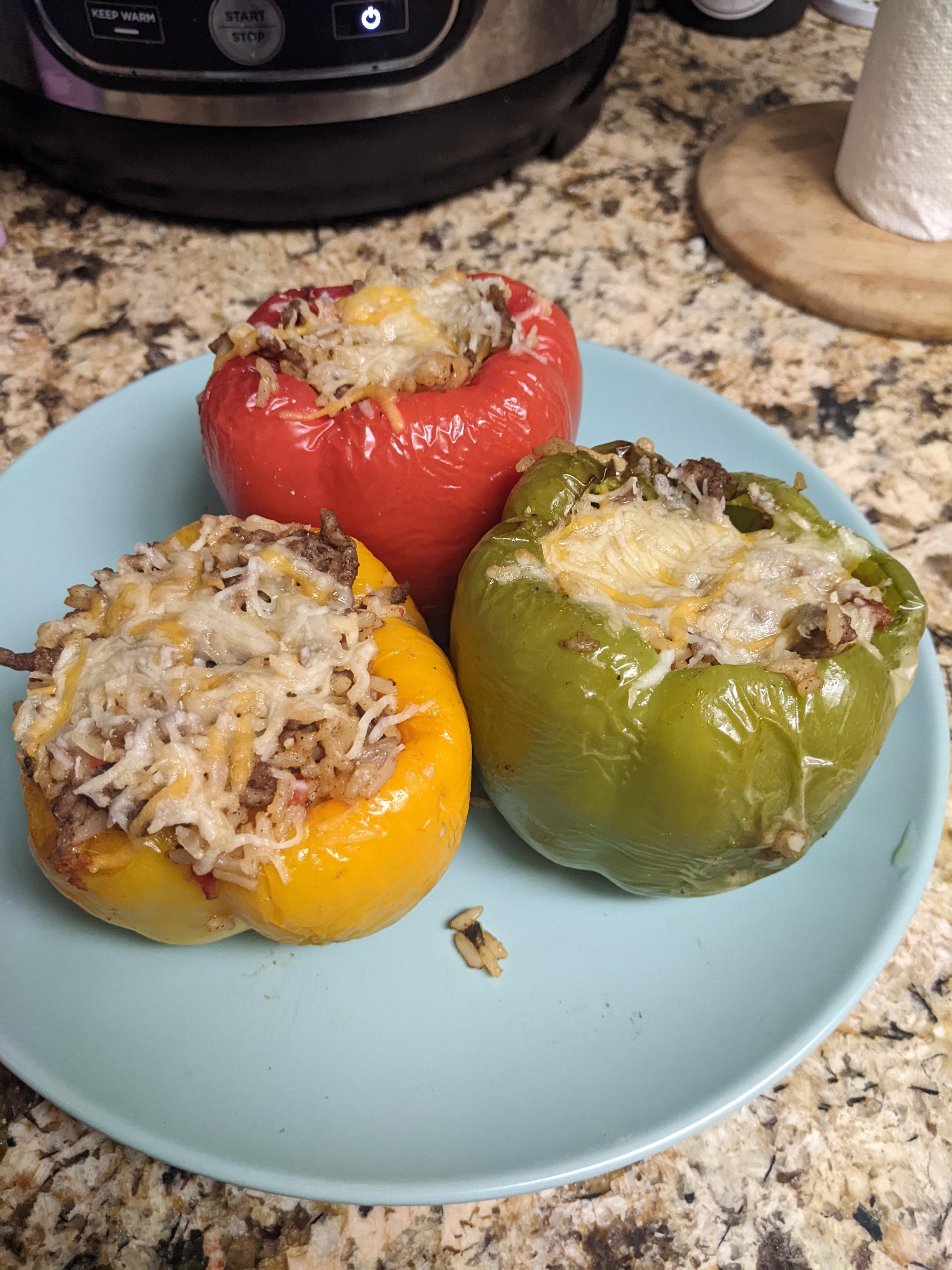ninja foodi stuffed peppers! r/airfryer