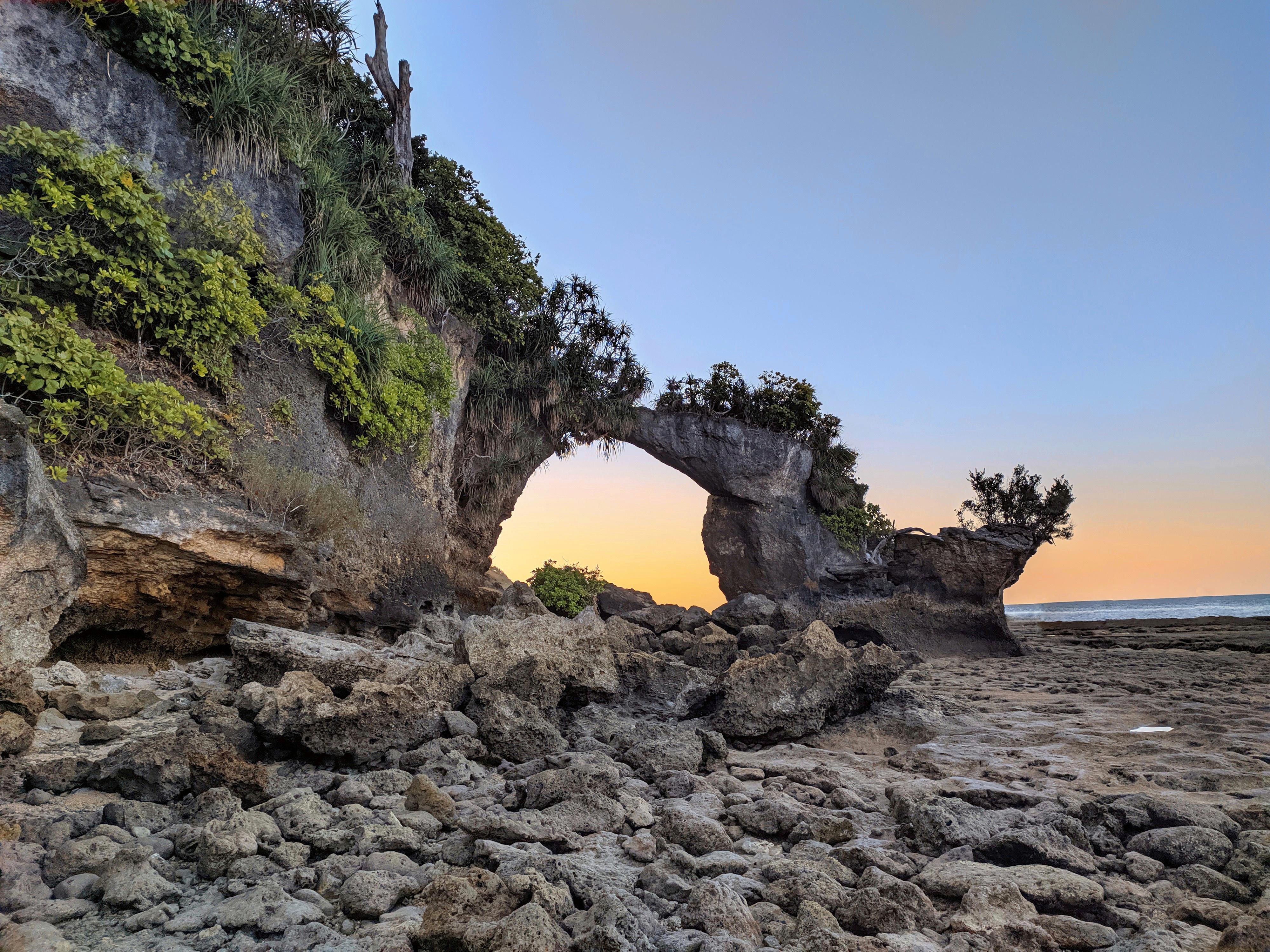 Natural Bridge, Neil Island, Andaman and Nicobar Islands r/pics