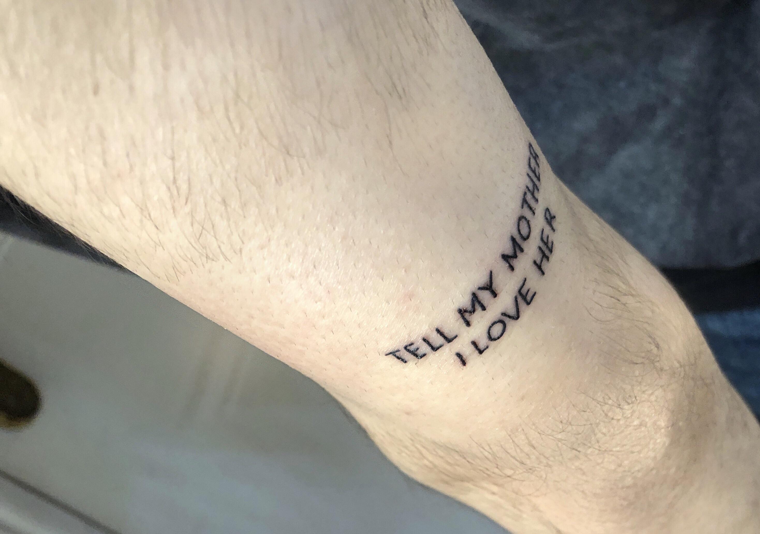 My first tattoo. The pic is from yesterday. I only just learned that sun exposure is to be