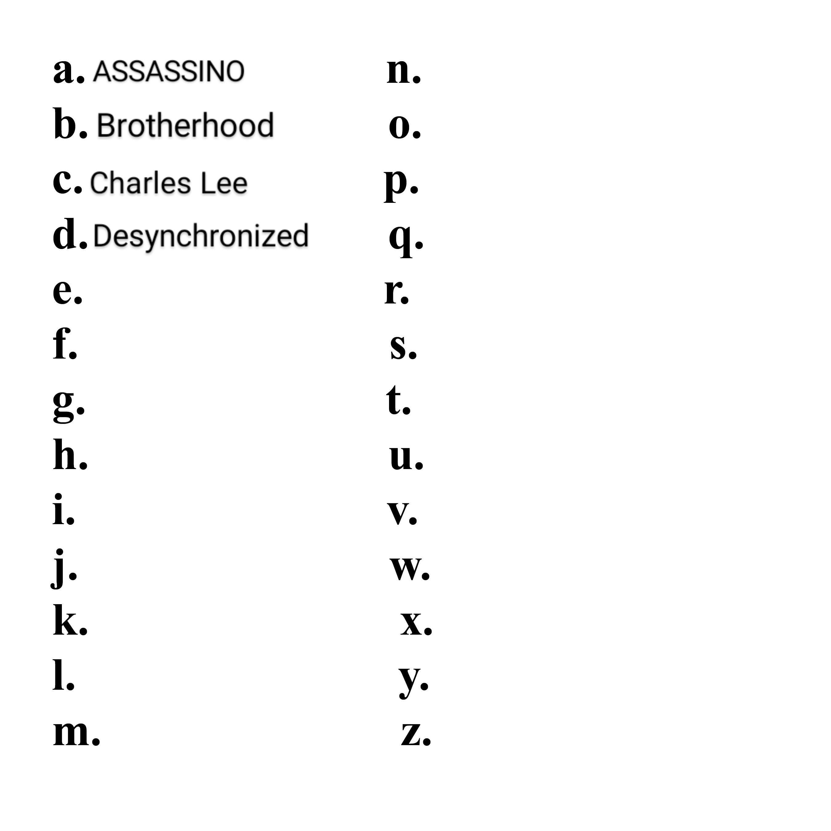 This subreddit has spoken D stands for Desynchronized. What does E