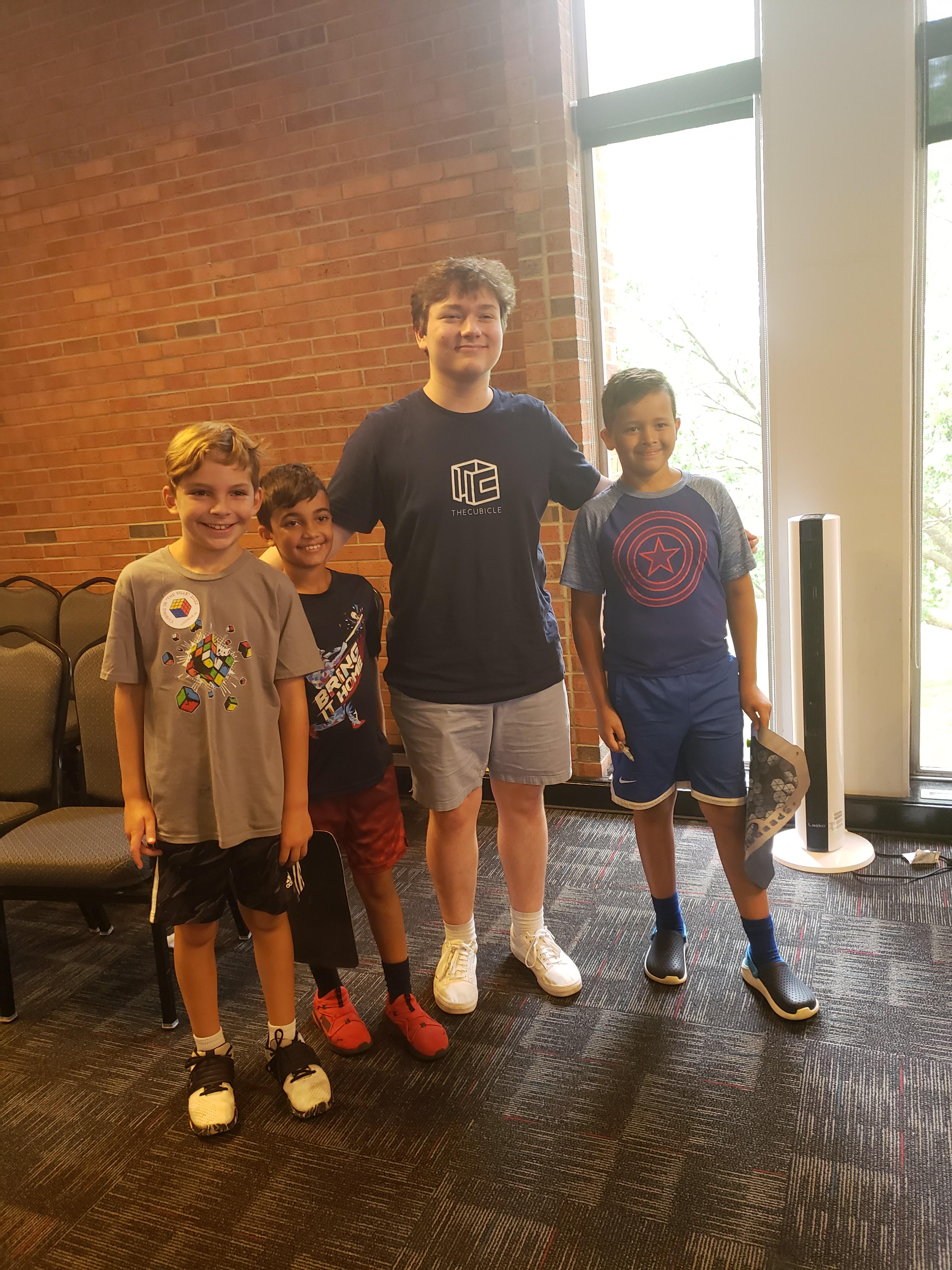 My son just met Luke Garrett at "Cubing in the Ville", Shelby Campus
